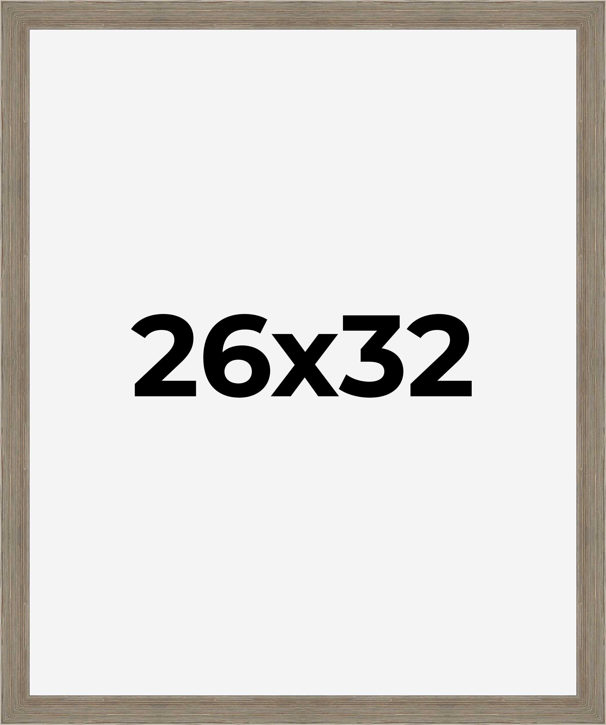 26x32 Frame Grey Real Wood Picture Frame Width 1.5 Inches | Interior Frame Depth detailed image 9