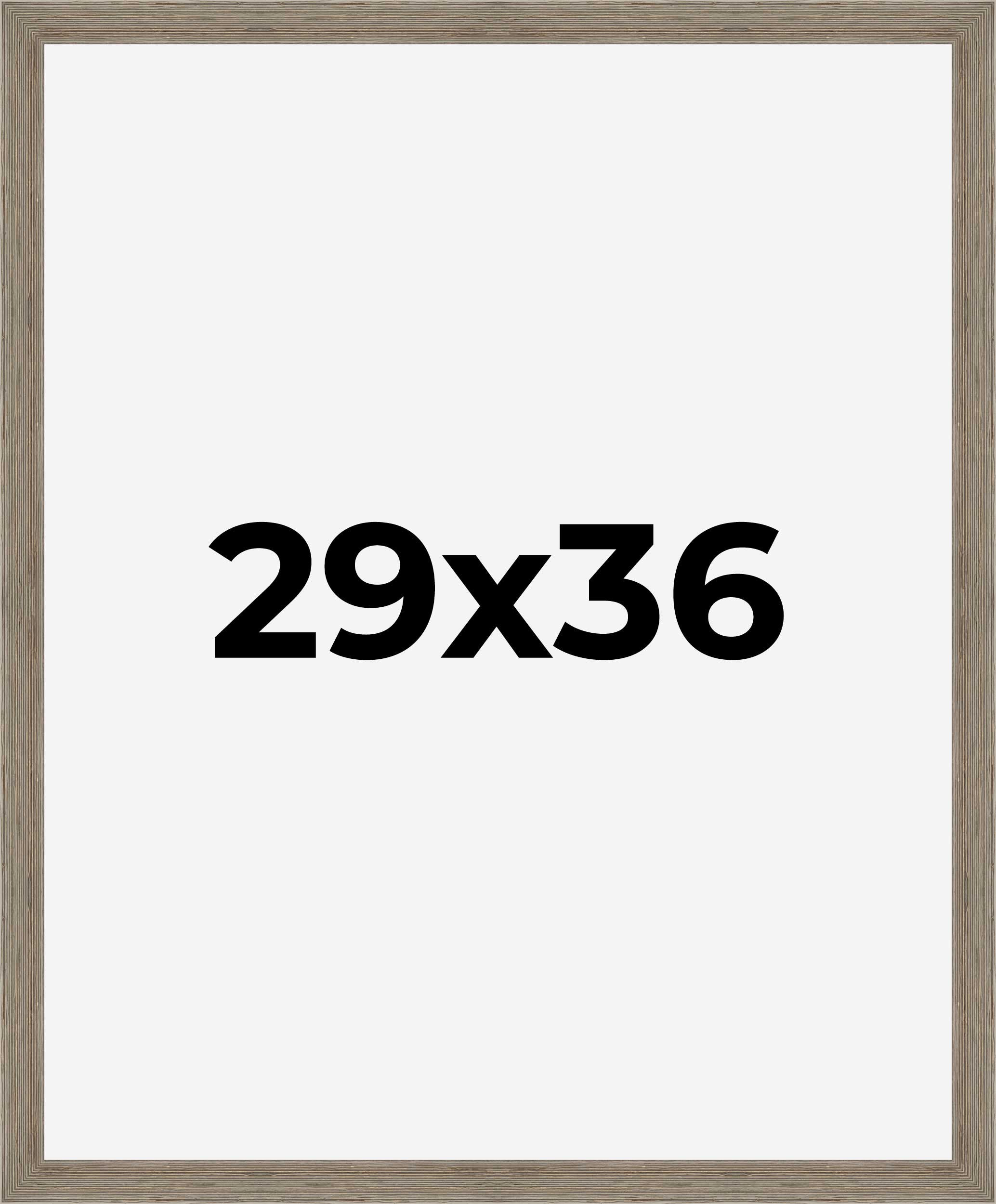 29x36 Frame Grey Real Wood Picture Frame Width 1.5 Inches | Interior Frame Depth detailed image 9