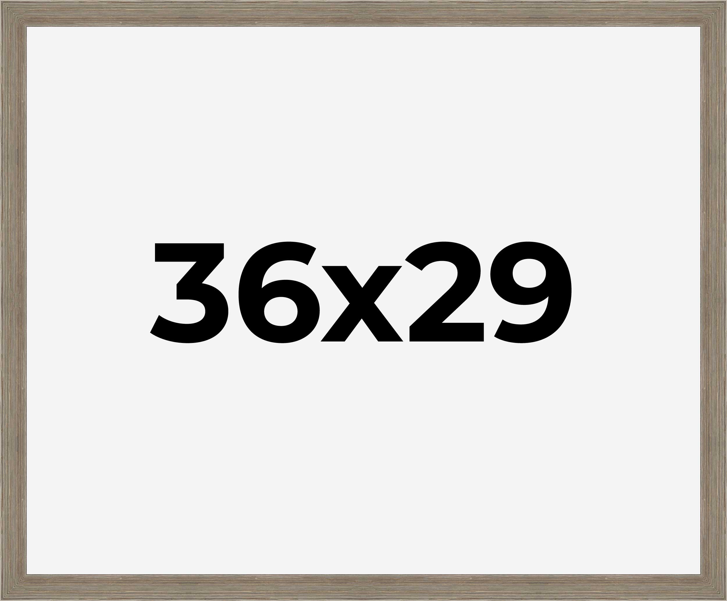 36x29 Frame Grey Real Wood Picture Frame Width 1.5 Inches | Interior Frame Depth detailed image 9