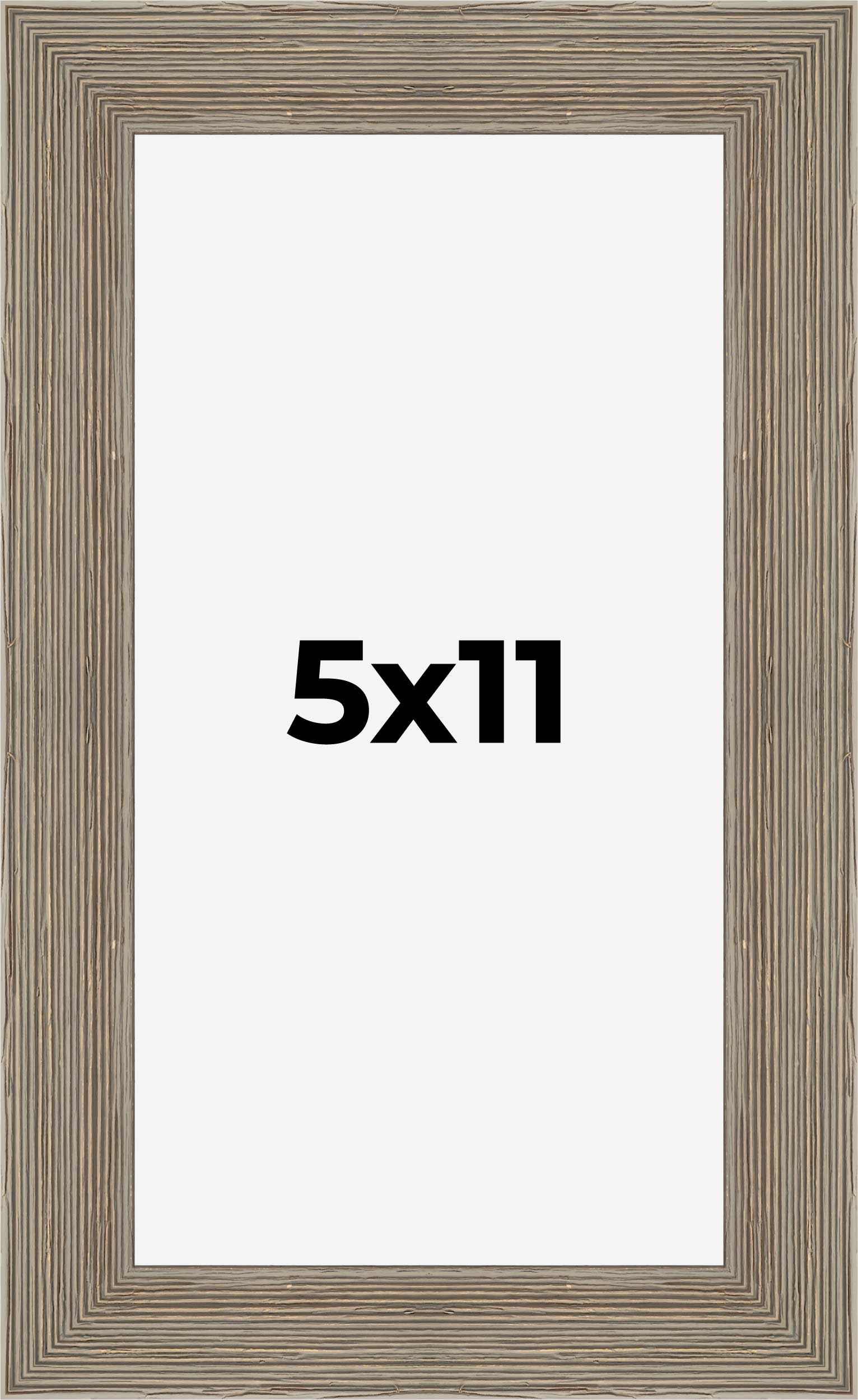 5x11 IN Frame Grey Real Wood Picture Frame Width 1.5 Inches | Interior Frame Dep product image view 9