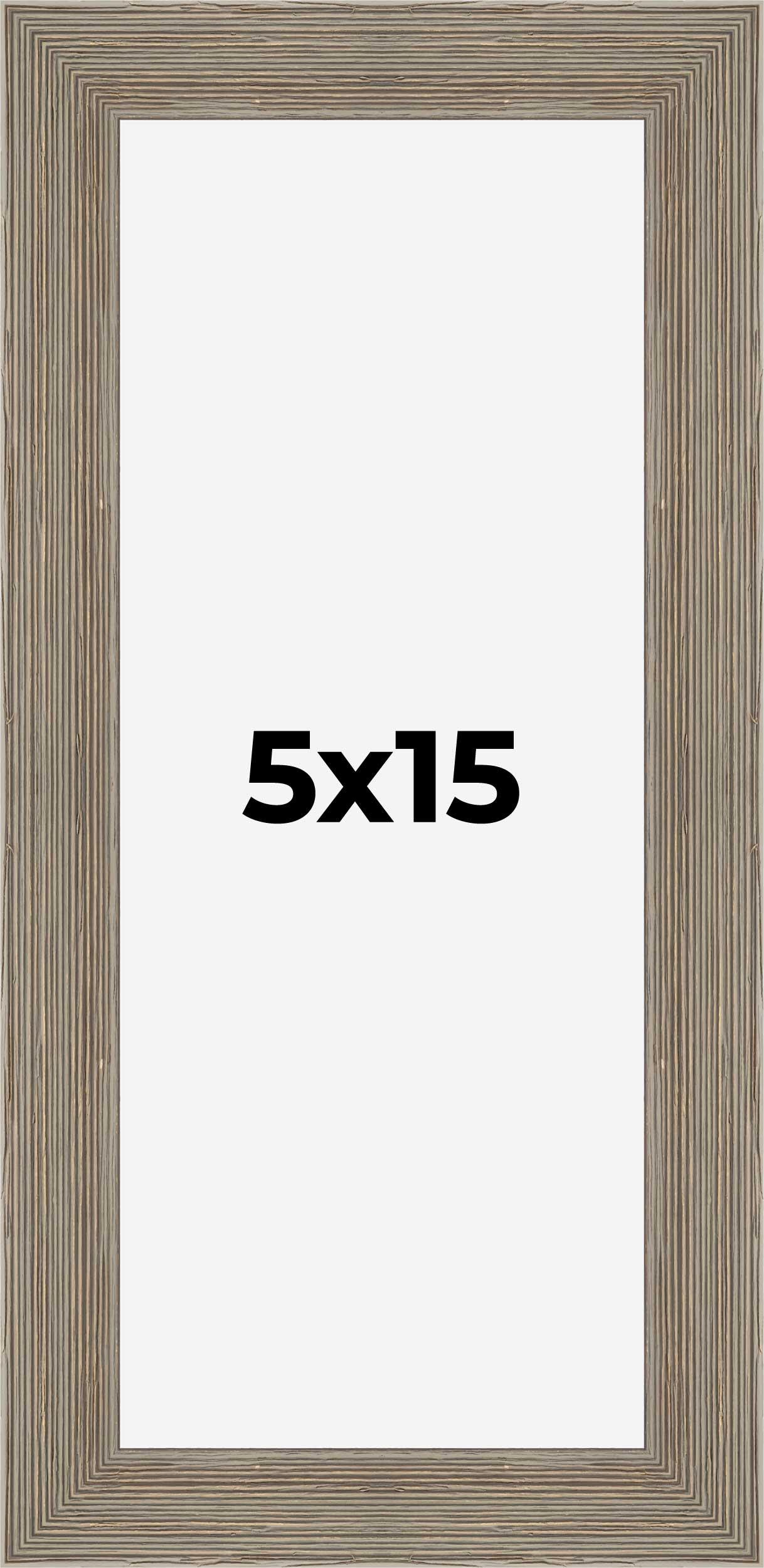 5x15 IN Frame Grey Real Wood Picture Frame Width 1.5 Inches | Interior Frame Dep detailed image 9