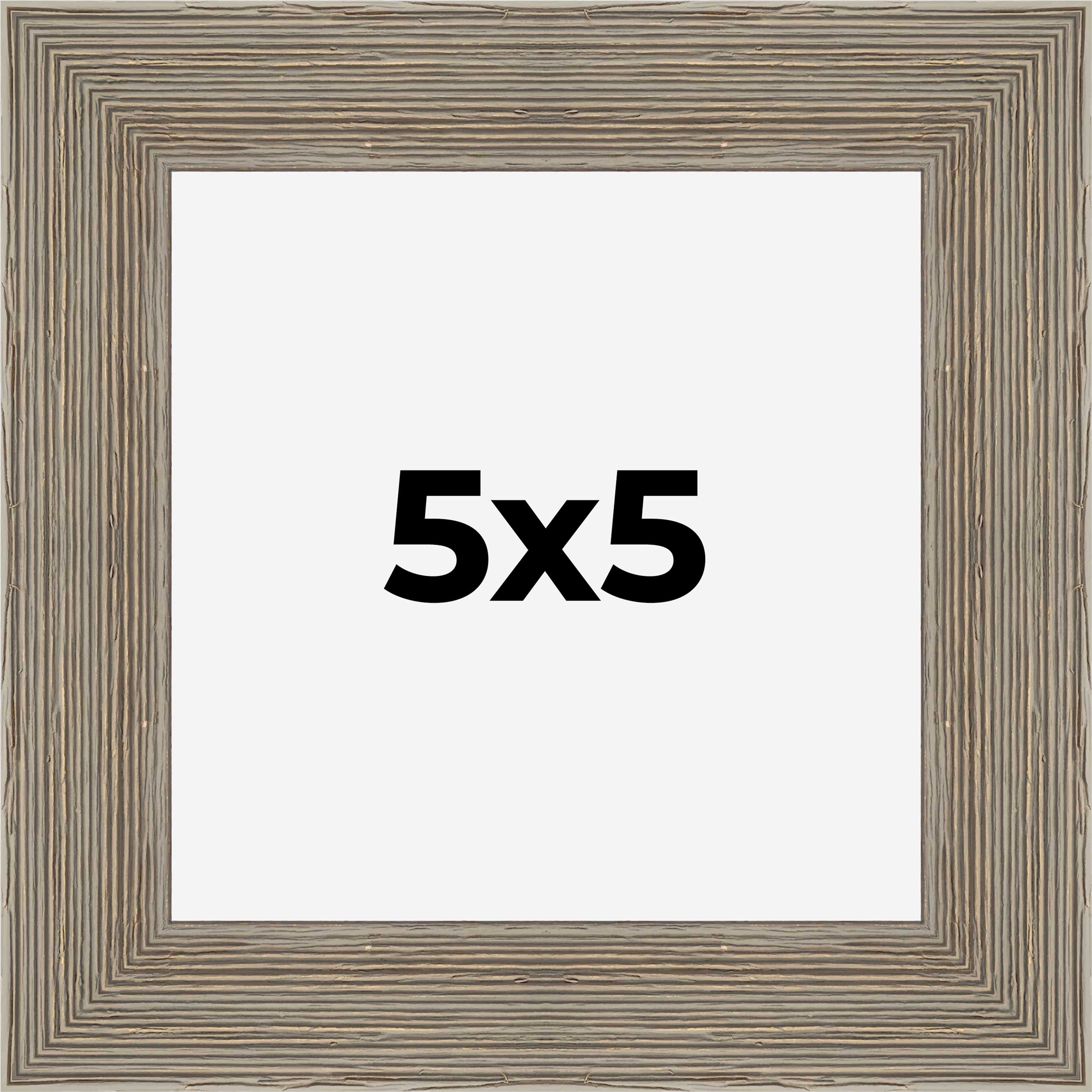 5x5 IN Frame Grey Real Wood Picture Frame Width 1.5 Inches | Interior Frame Dept product image view 9