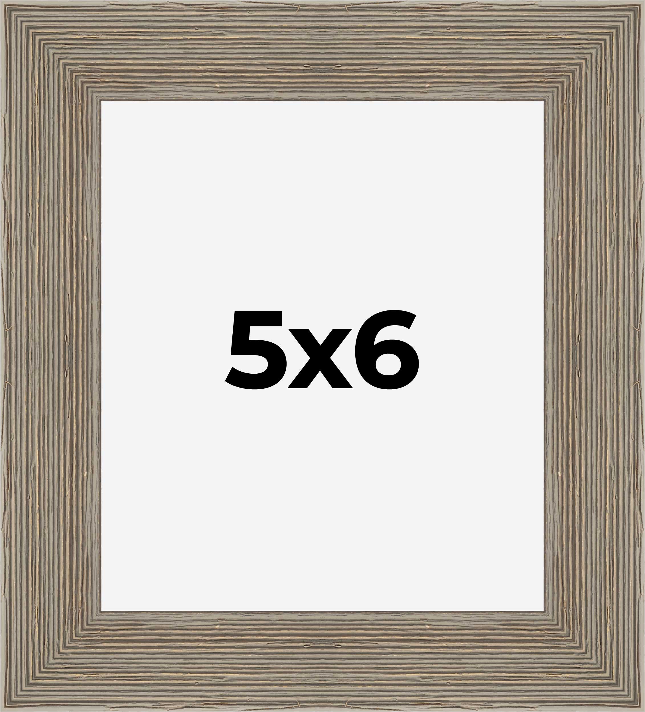 5x6 IN Frame Grey Real Wood Picture Frame Width 1.5 Inches | Interior Frame Dept detailed image 9