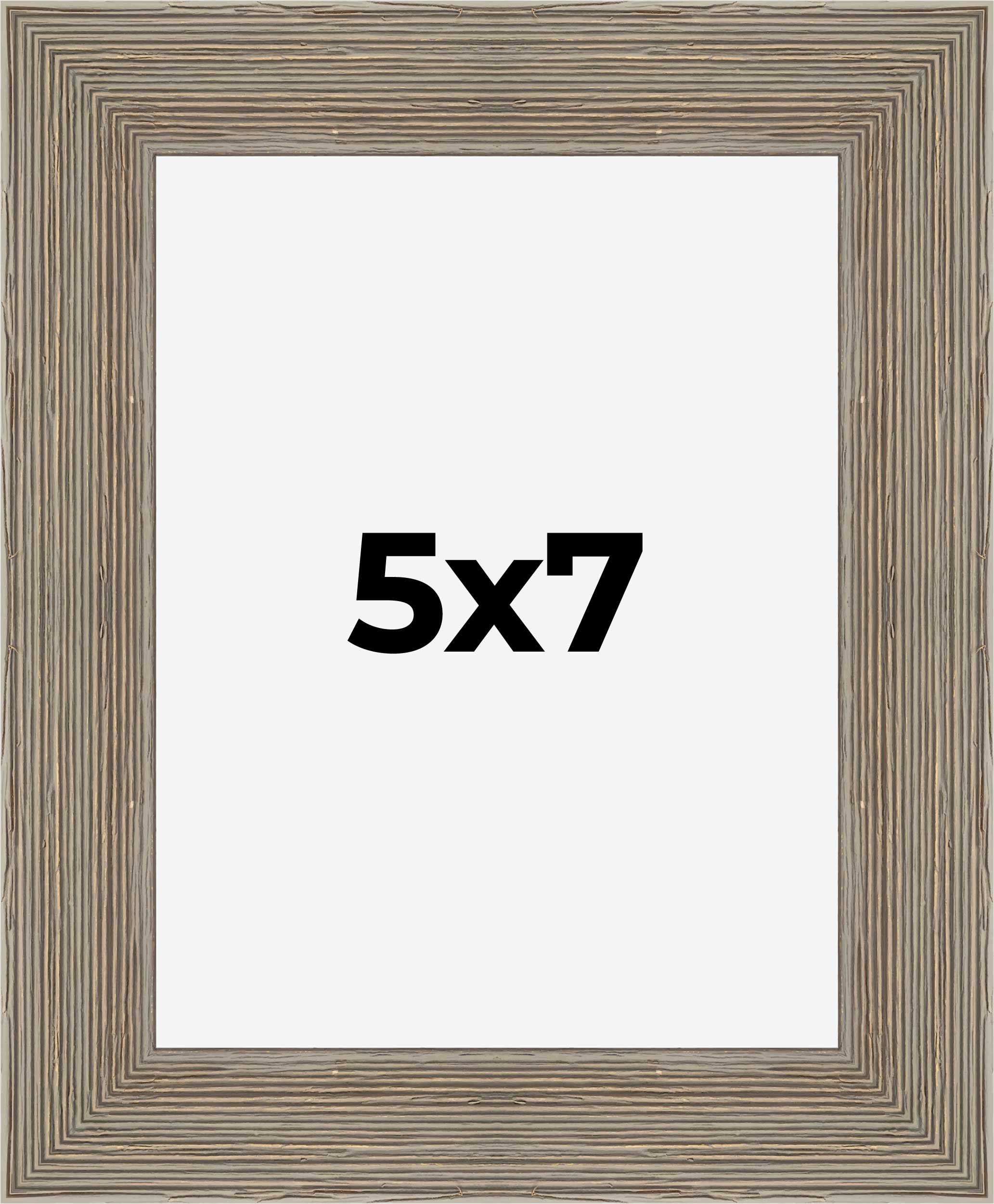 5x7 IN Frame Grey Real Wood Picture Frame Width 1.5 Inches | Interior Frame Dept detailed image 9