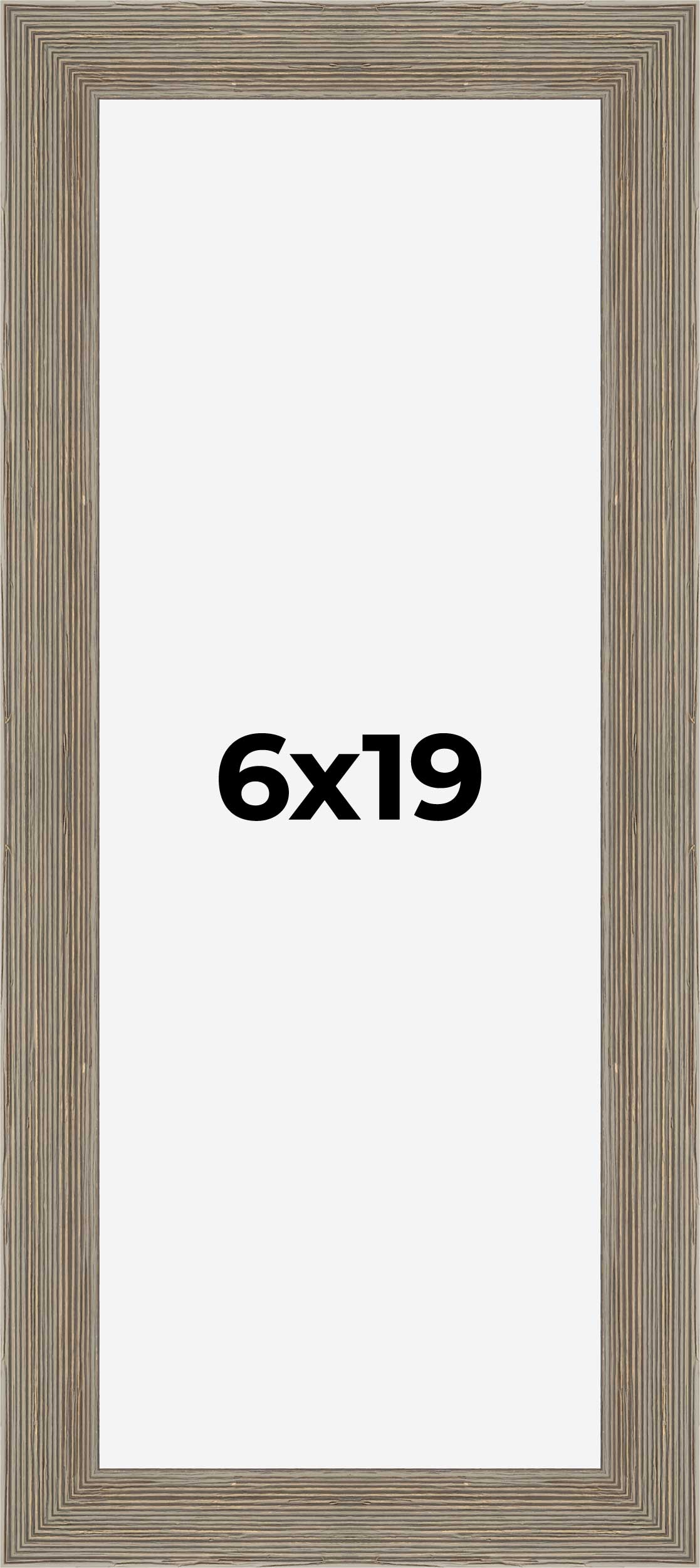 6x19 Frame Grey Real Wood Picture Frame Width 1.5 Inches | Interior Frame Depth detailed image 9