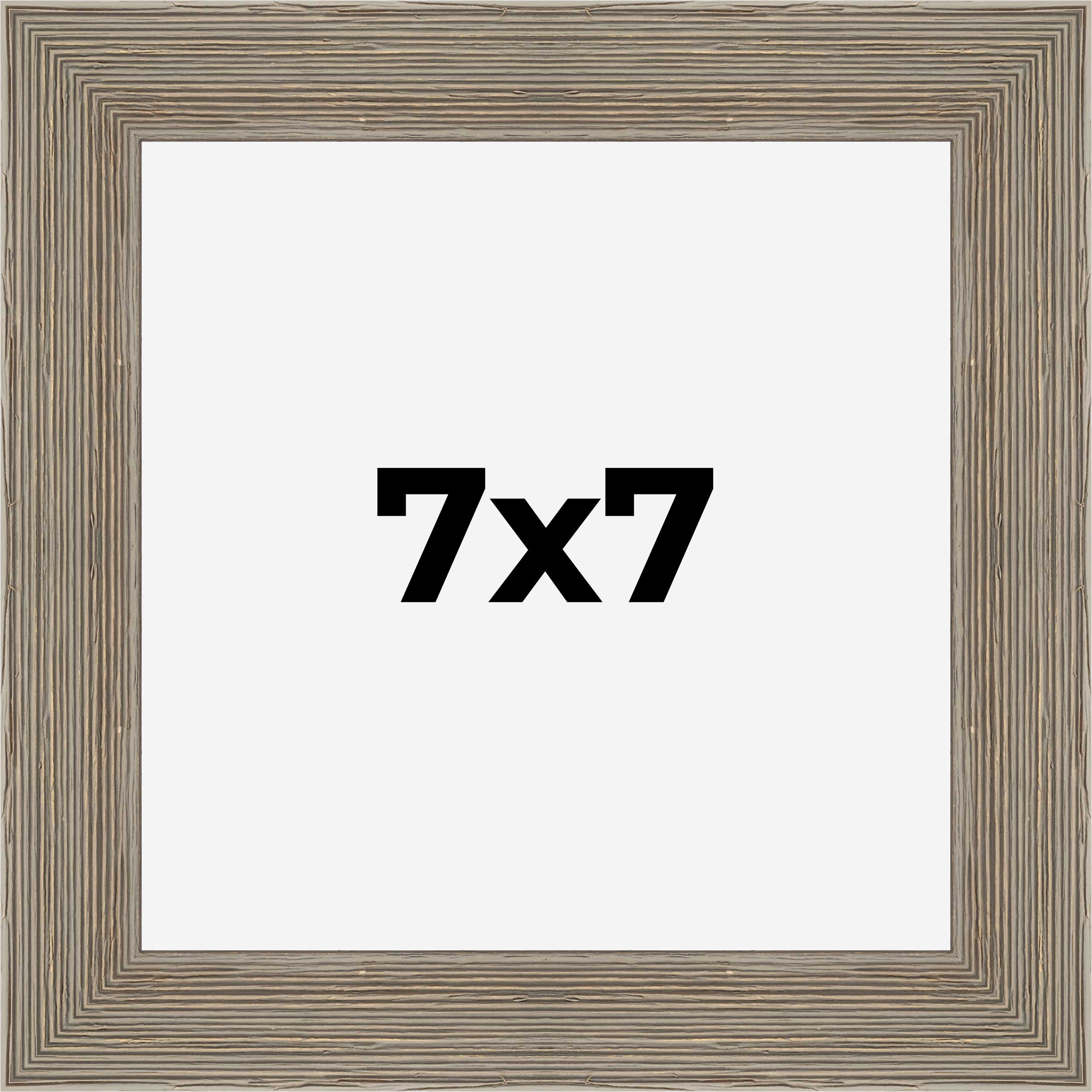 7x7 Frame Grey Real Wood Picture Frame Width 1.5 Inches | Interior Frame Depth 0 - Bild 9 von 9
