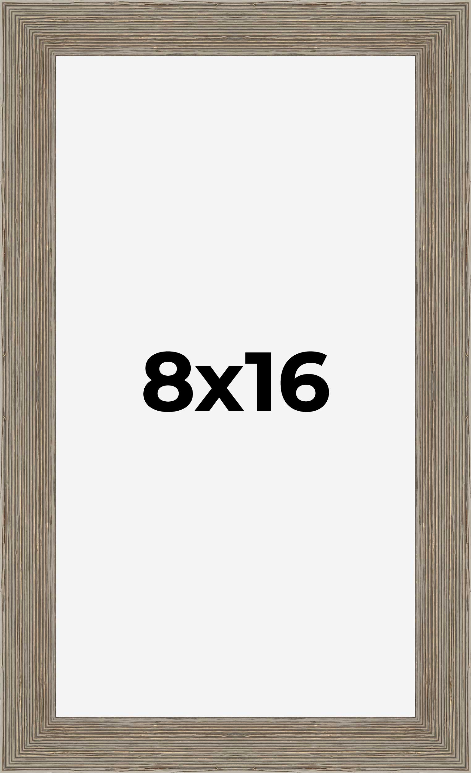 8x16 Rahmen Grau Echtholz Bilderrahmen Breite 1,5 cm | Innenrahmentiefe - Bild 9 von 10