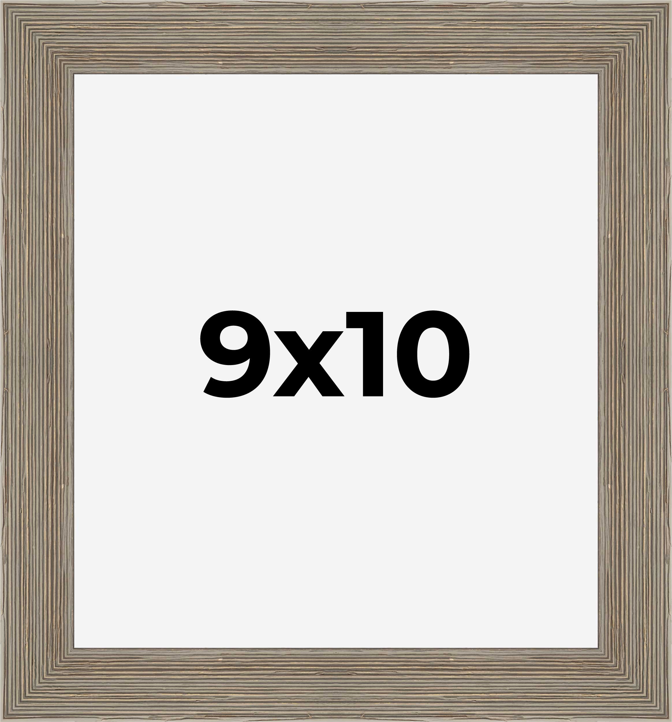 9x10 Frame Grey Real Wood Picture Frame Width 1.5 Inches | Interior Frame Depth detailed image 9