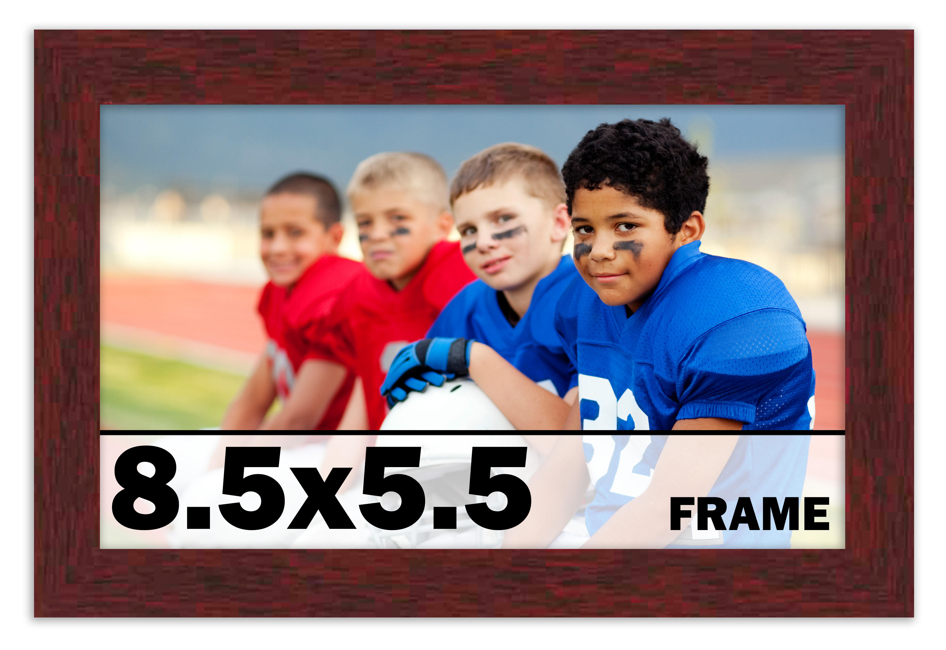 8.5x5.5 Frame Brown Picture Frame Modern Photo Frame UV Acrylic, Acid Free Back - Bild 1 von 9