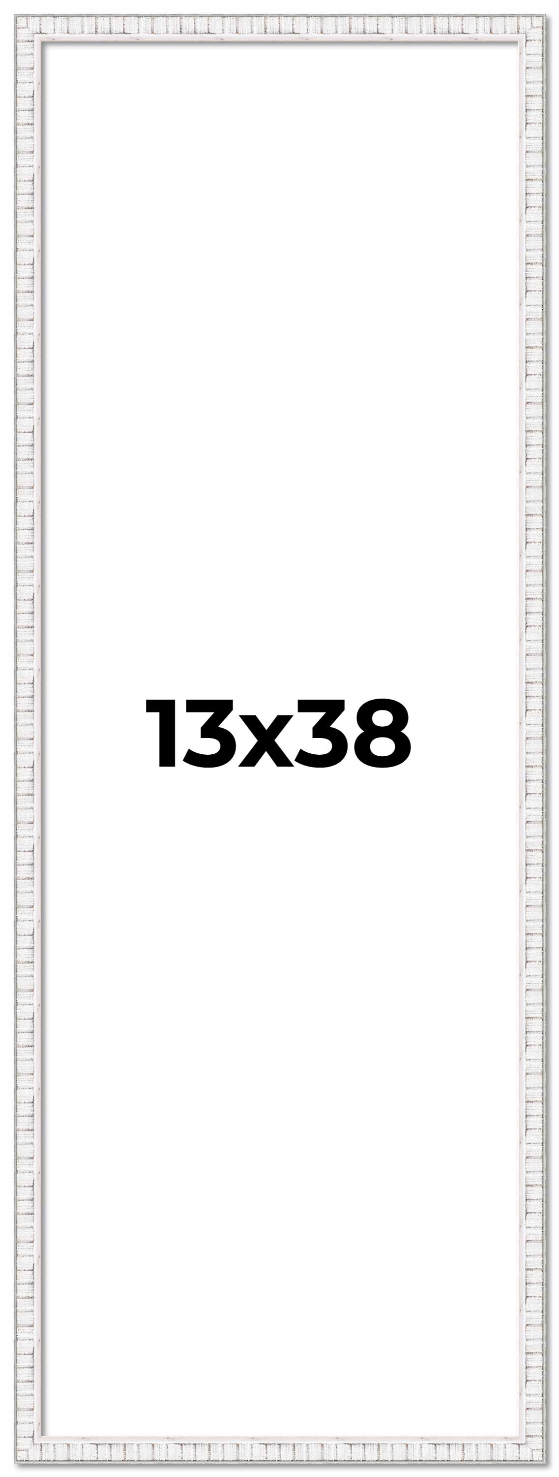 13x38 Frame White Real Wood Picture Frame Width 0.75 inches | Interior ...