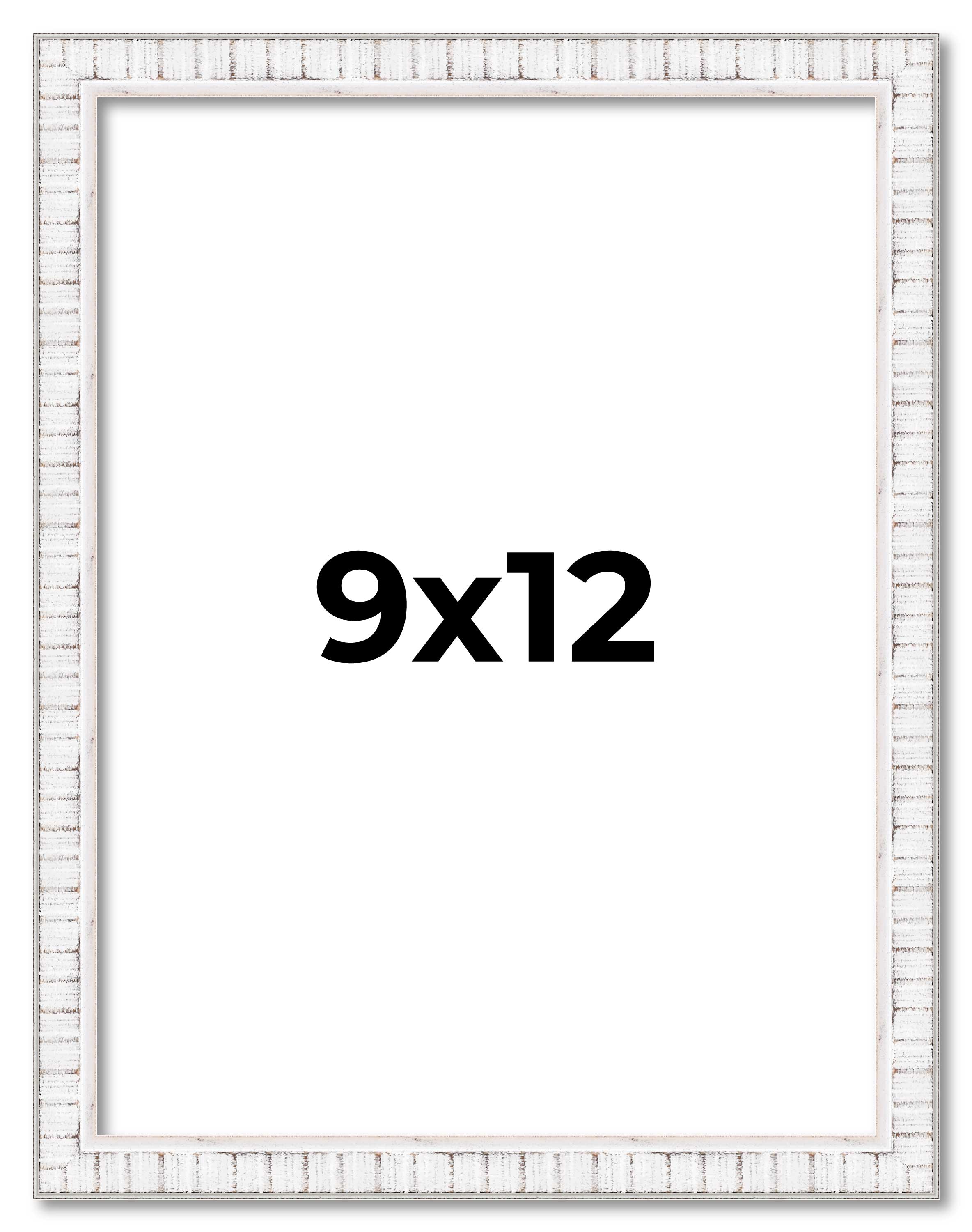 9x12 Frame White Real Wood Picture Frame Width 0.75 inches | Interior Frame Dept main product image