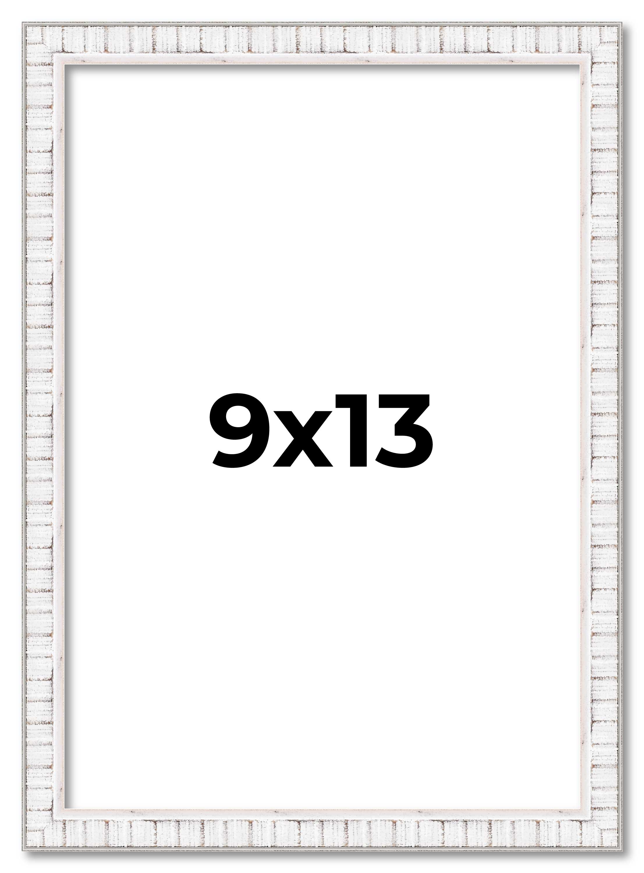 9x13 Frame White Real Wood Picture Frame Width 0.75 inches | Interior Frame Dept main product image