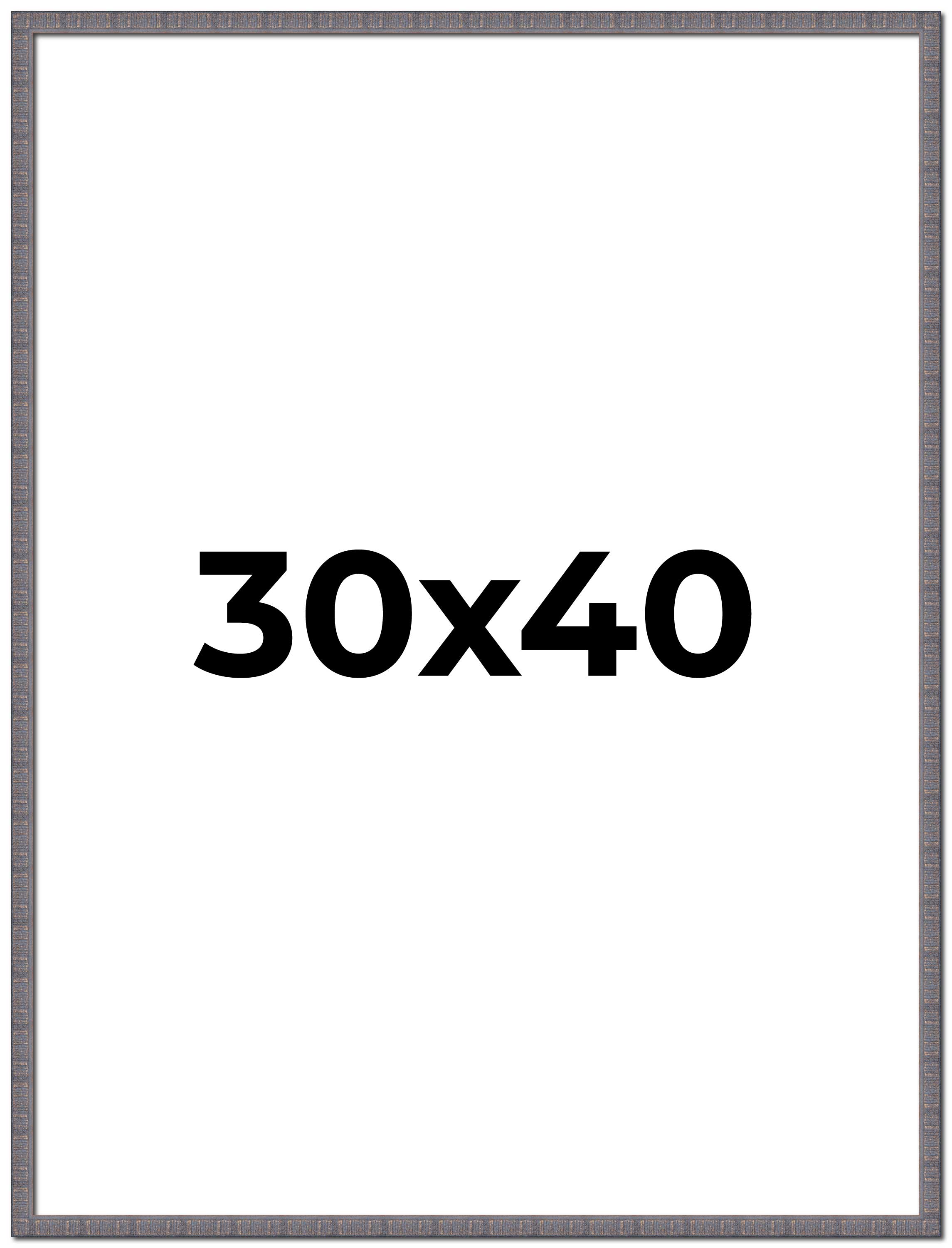 30×40 Frame Pewter Picture Frame 30×40 Poster Frame UV Acrylic, Acid Free
