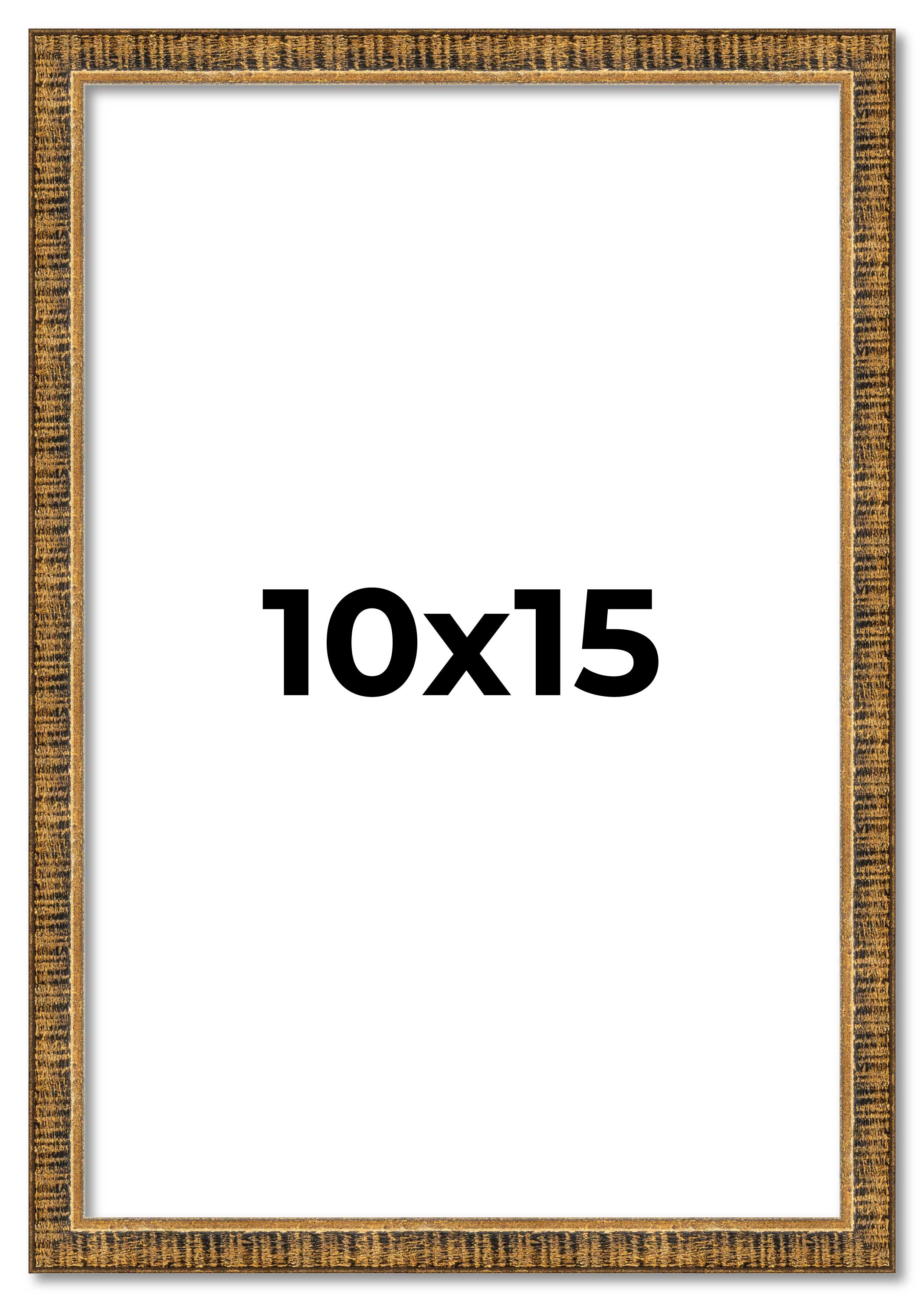10x15 Frame Gold Kingsley Distressed Solid Wood Picture Frame Width 0.75 Inches