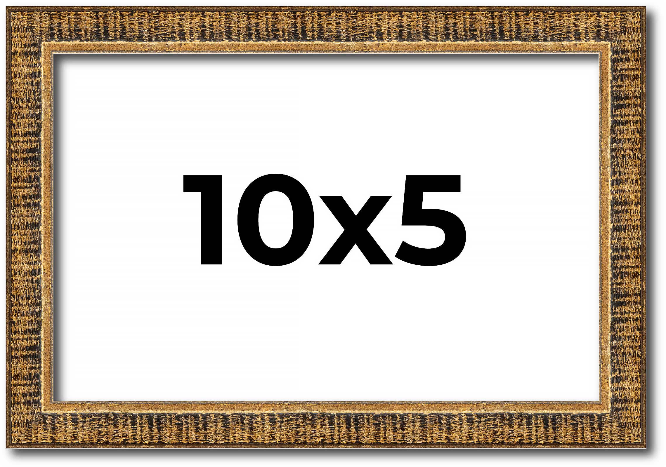 10×5 IN Frame Gold Kingsley Distressed Solid Wood Picture Frame Width 0.75 Inche