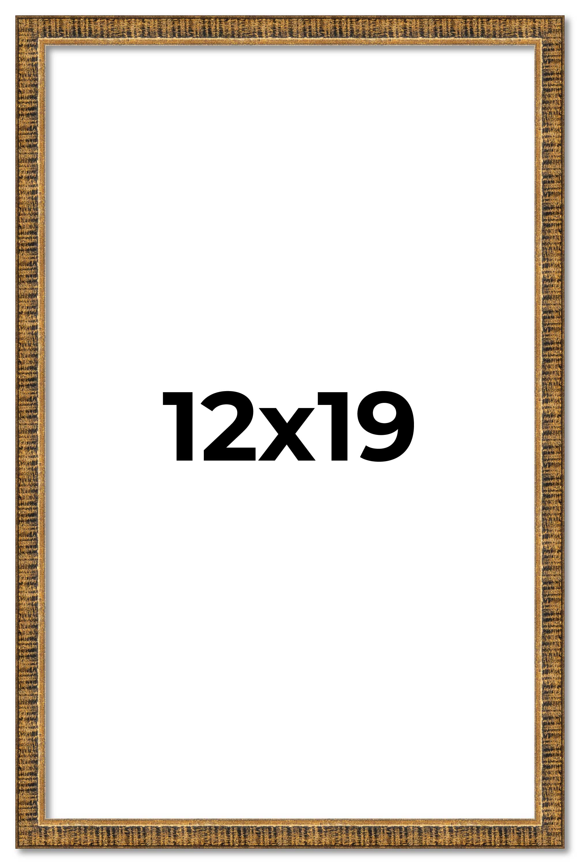 12x19 Frame Gold Kingsley Distressed Solid Wood Picture Frame Width 0.75 Inches main product image
