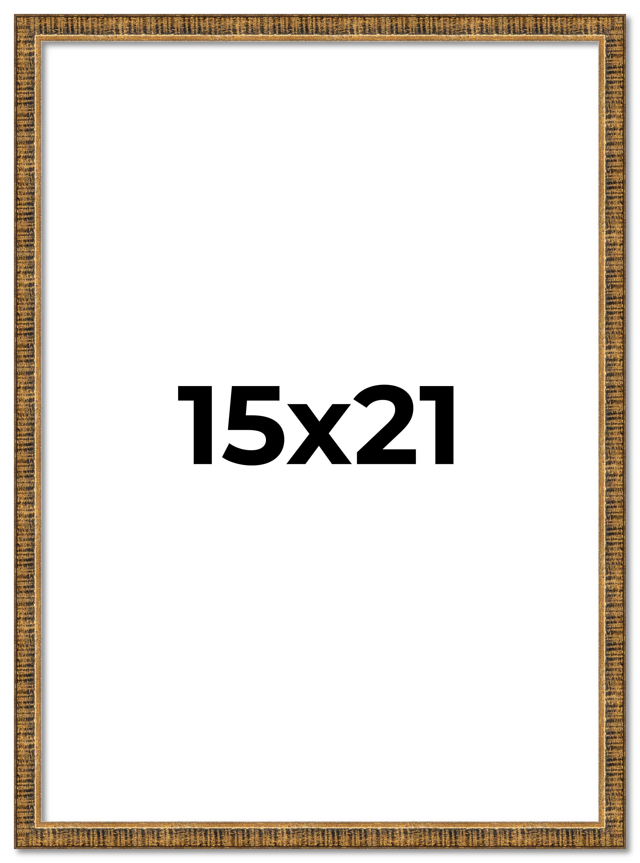 15x21 Frame Gold Kingsley Distressed Solid Wood Picture Frame Width 0.75 Inches