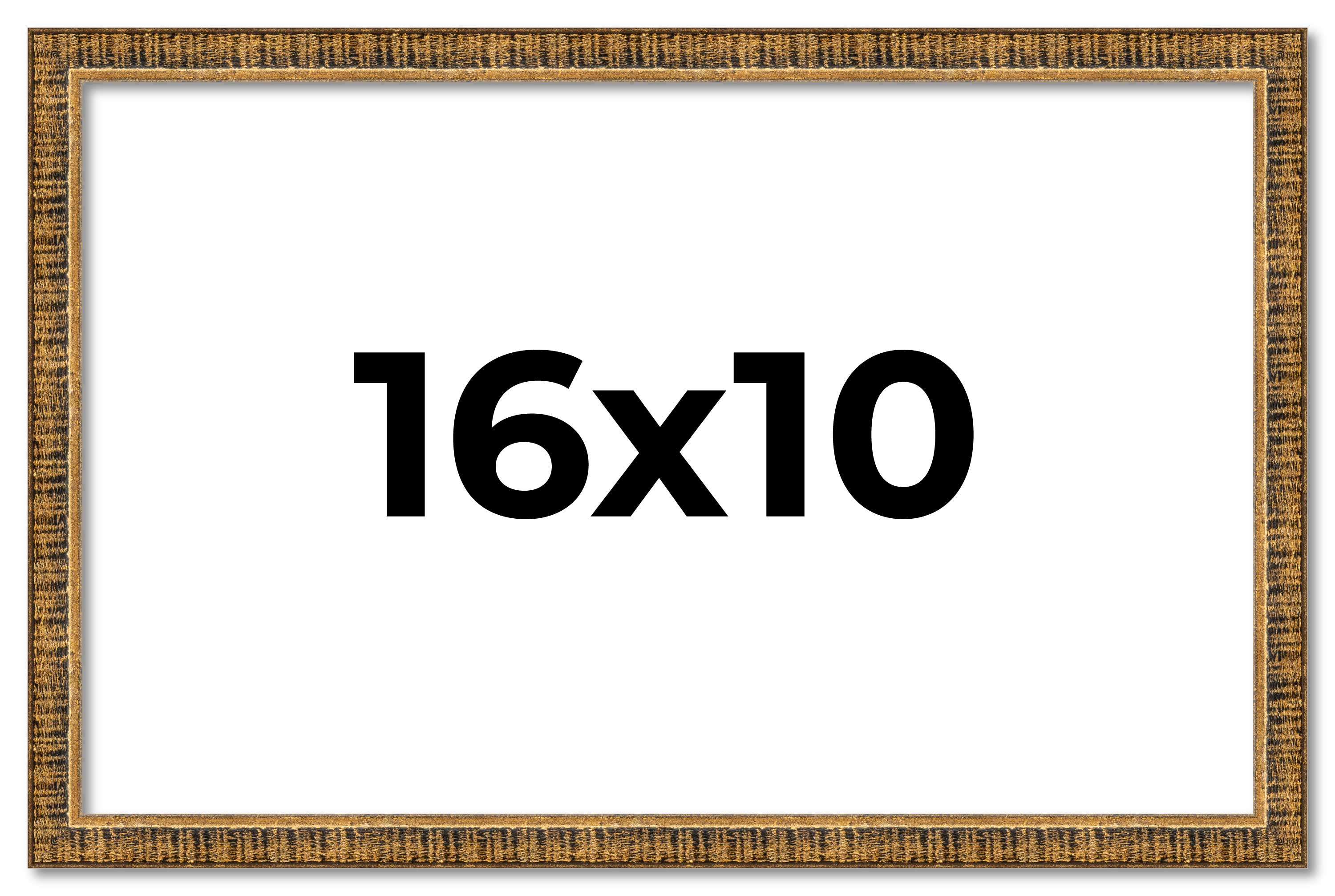 Textured Gold Frame – UV Acrylic, Backing Board, Hanging Hardware Included