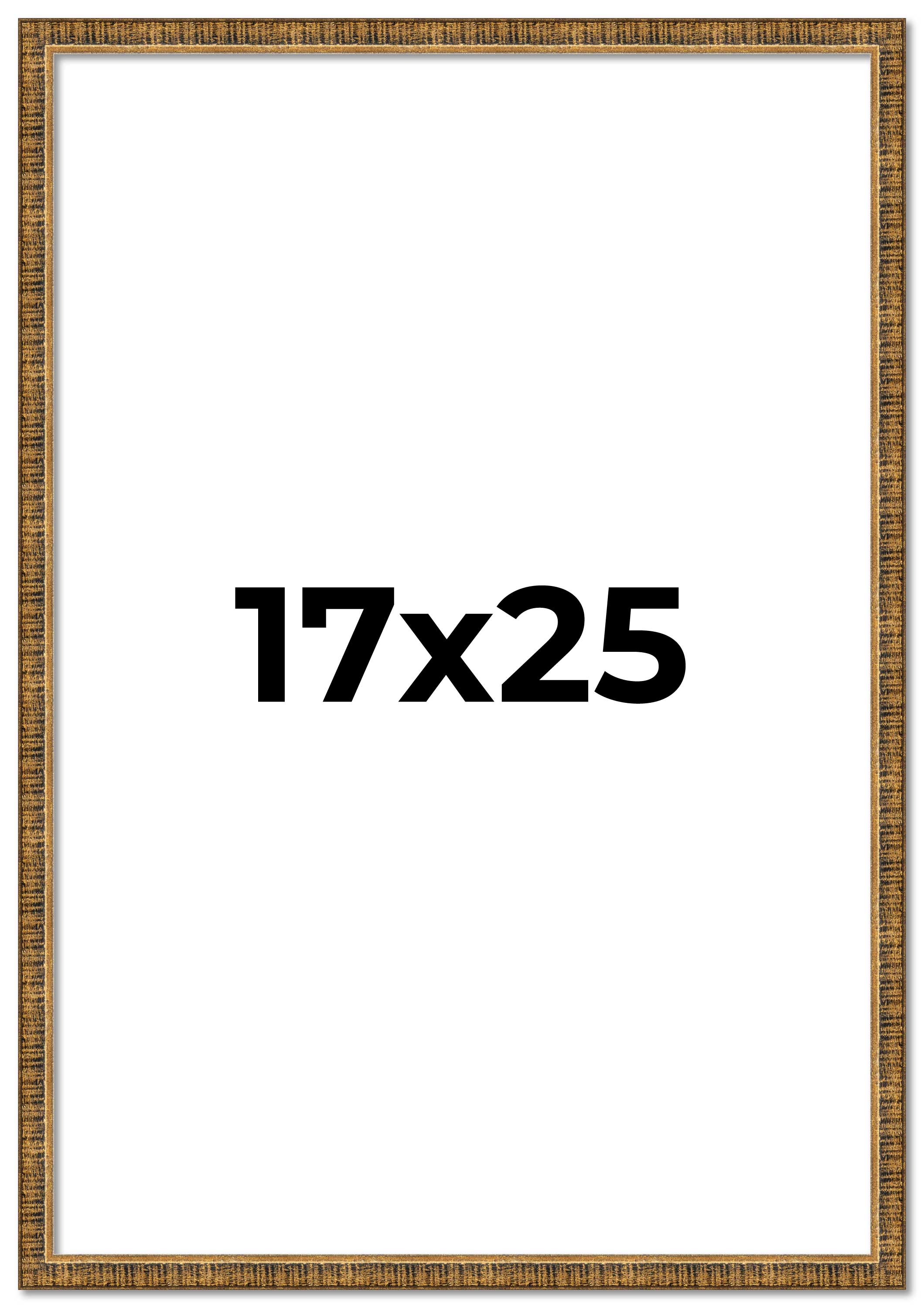 17x25 Frame Gold Kingsley Distressed Solid Wood Picture Frame Width 0.75 Inches main product image