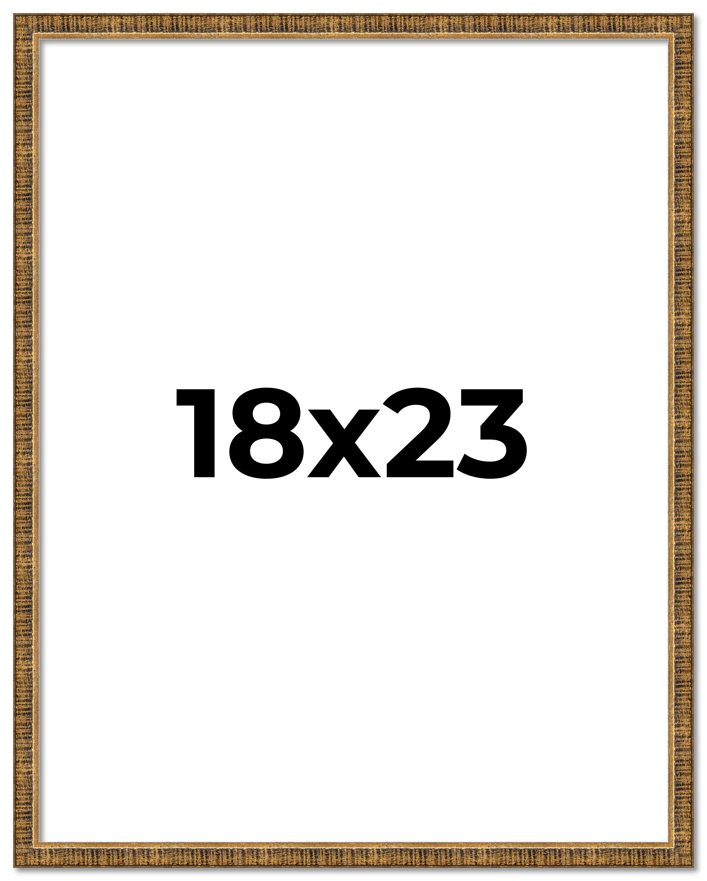 18x23 Frame Gold Kingsley Distressed Solid Wood Picture Frame Width 0.75 Inches main product image