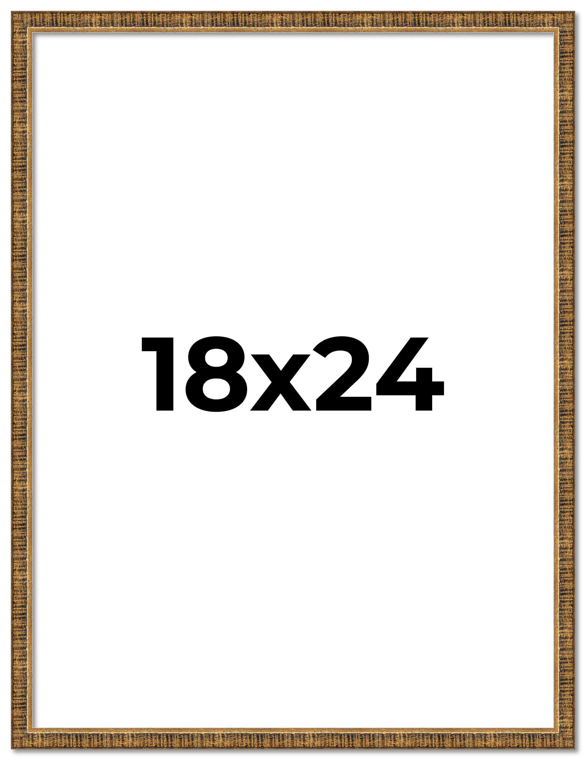 18x24 Rahmen Gold Kingsley Distressed Massivholz Bilderrahmen Breite 0,75 cm - Bild 1 von 9