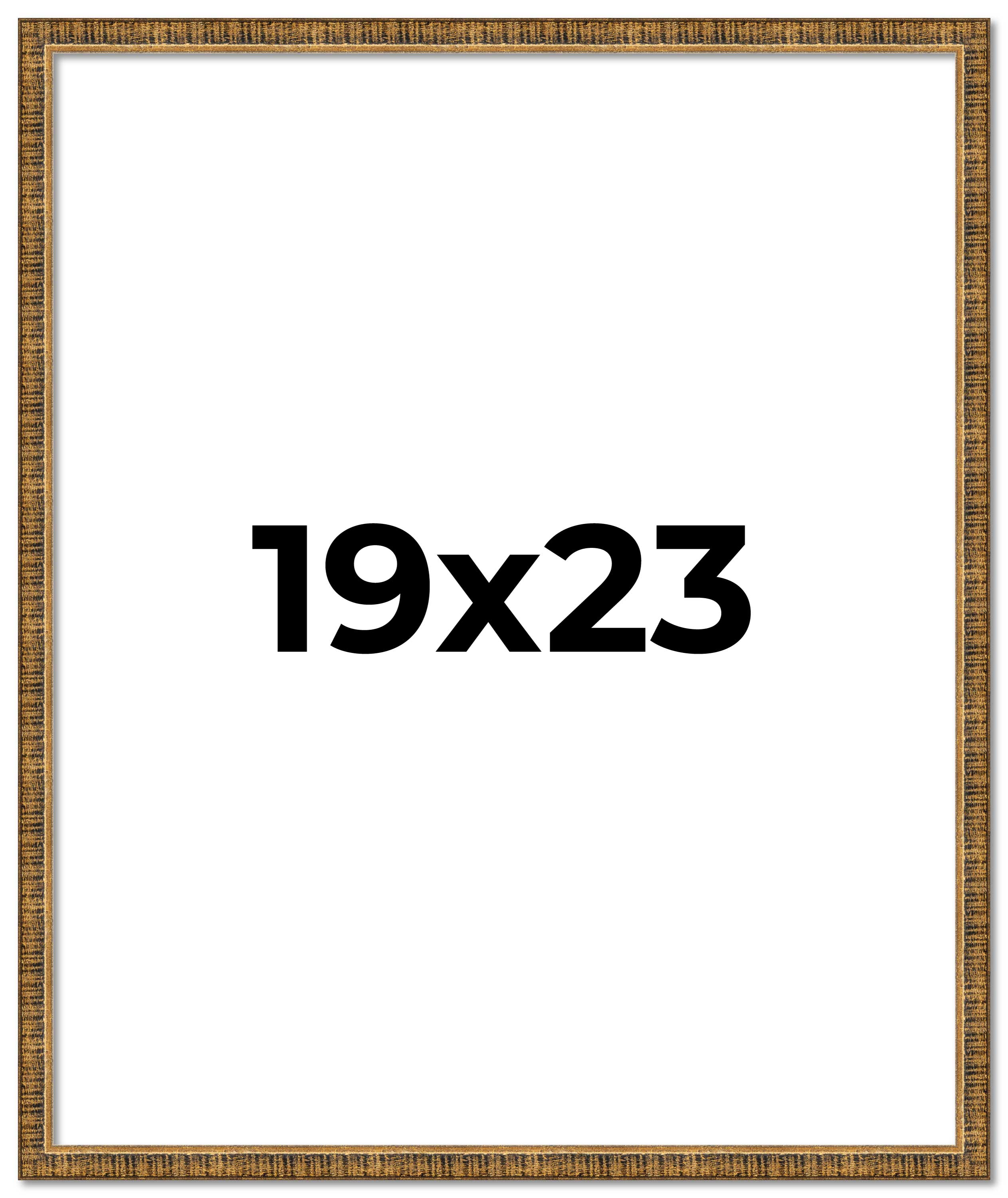 19x23 Frame Gold Kingsley Distressed Solid Wood Picture Frame Width 0.75 Inches main product image