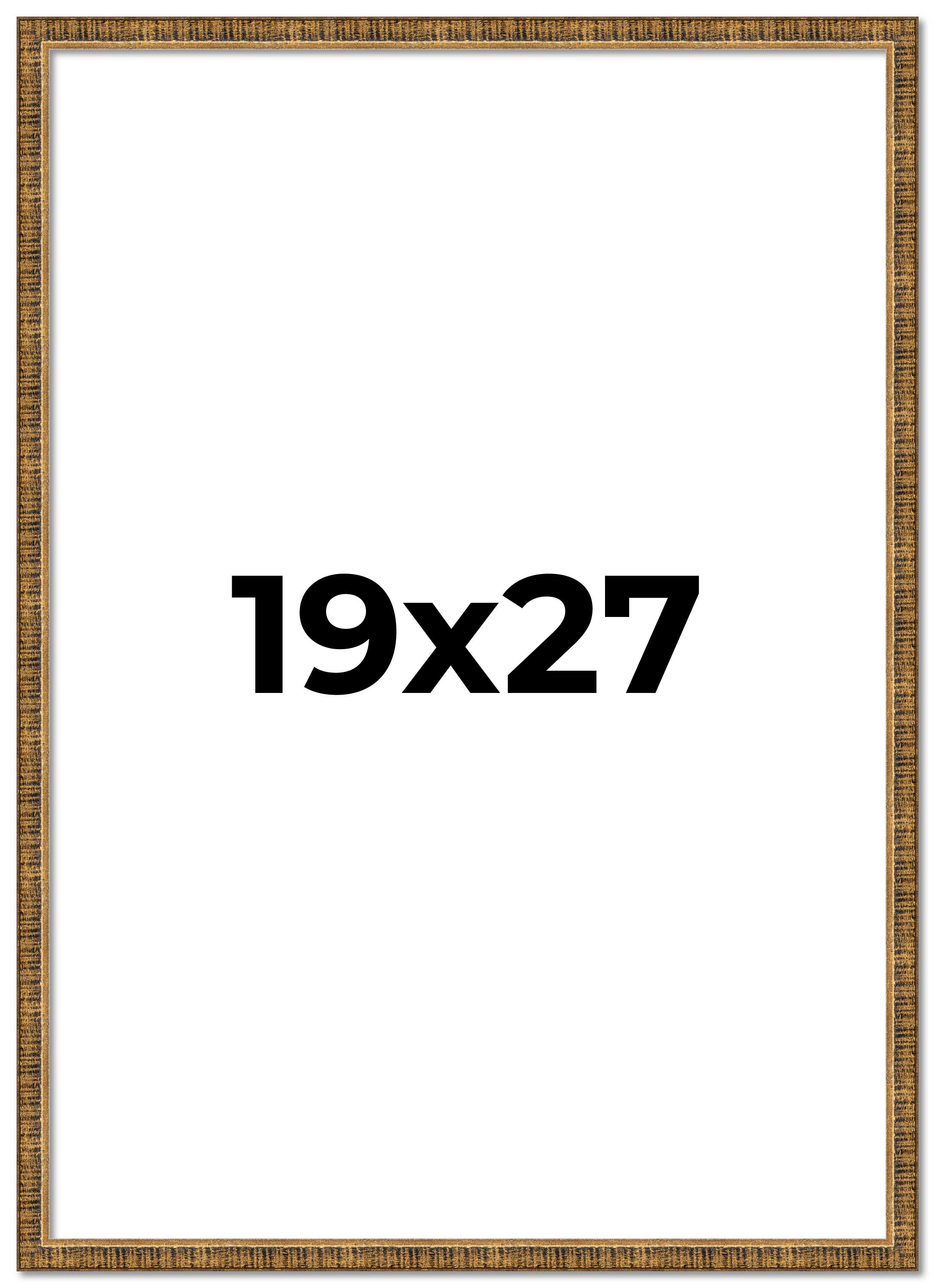 19x27 Frame Gold Solid Wood Picture Frame - Complete Modern Photo Frame Includes