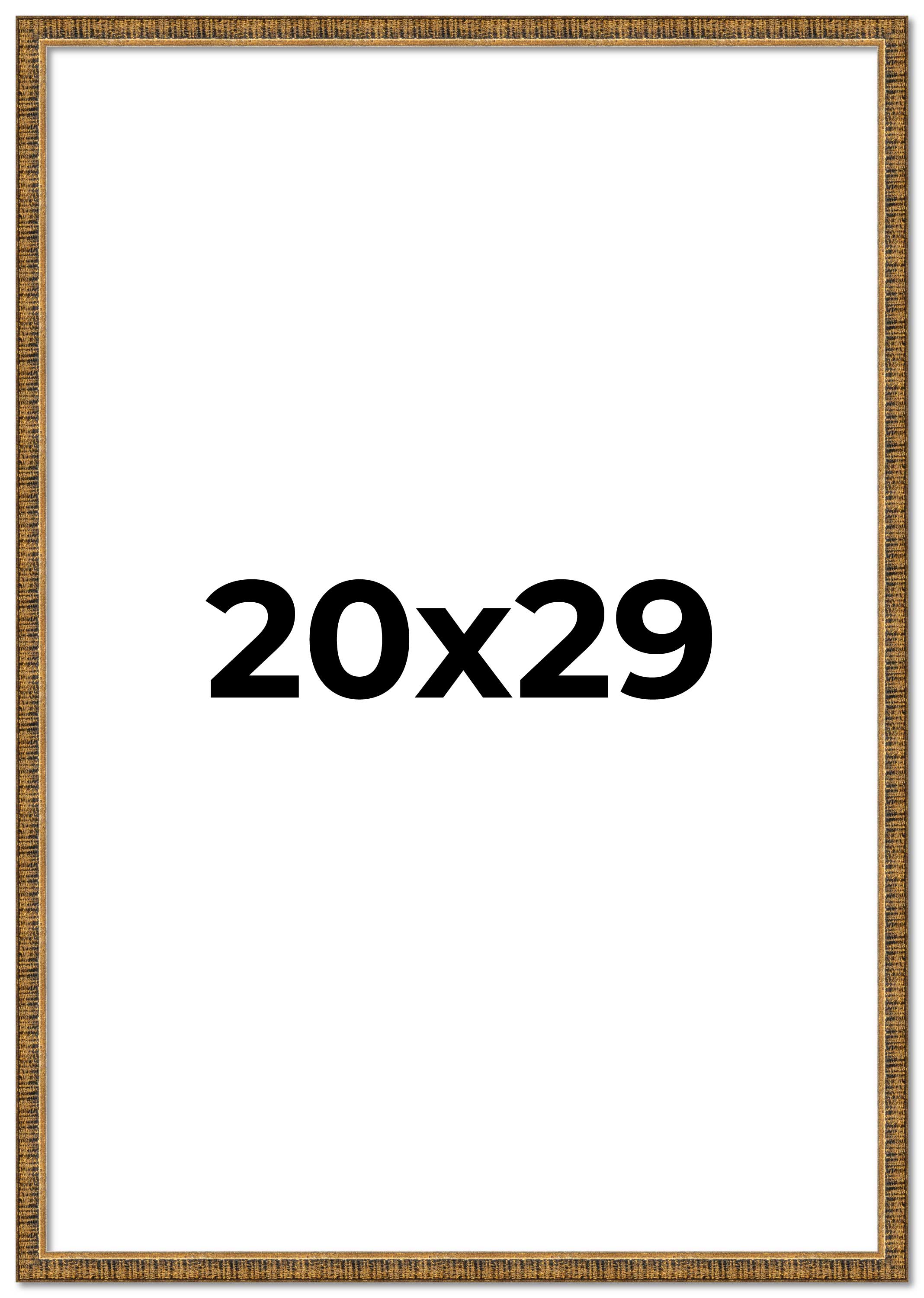 20x29 Frame Gold Kingsley Distressed Solid Wood Picture Frame Width 0.75 Inches main product image