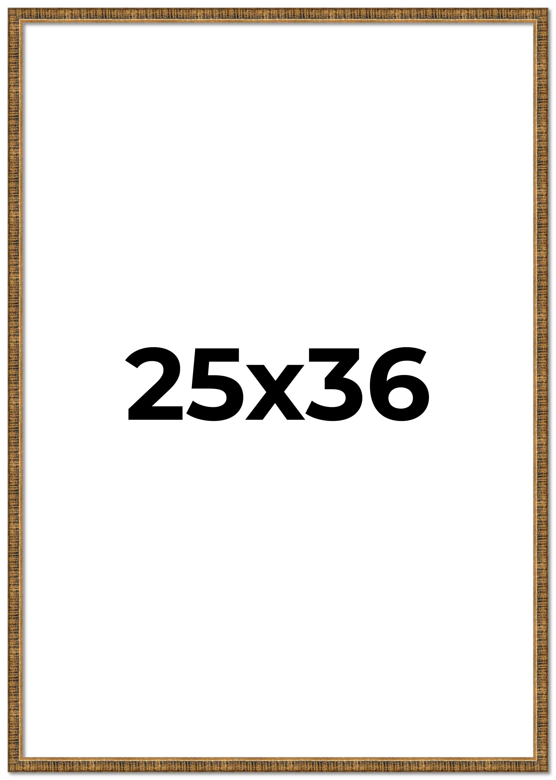25x36 Frame Gold Kingsley Distressed Solid Wood Picture Frame Width 0.75 Inches main product image