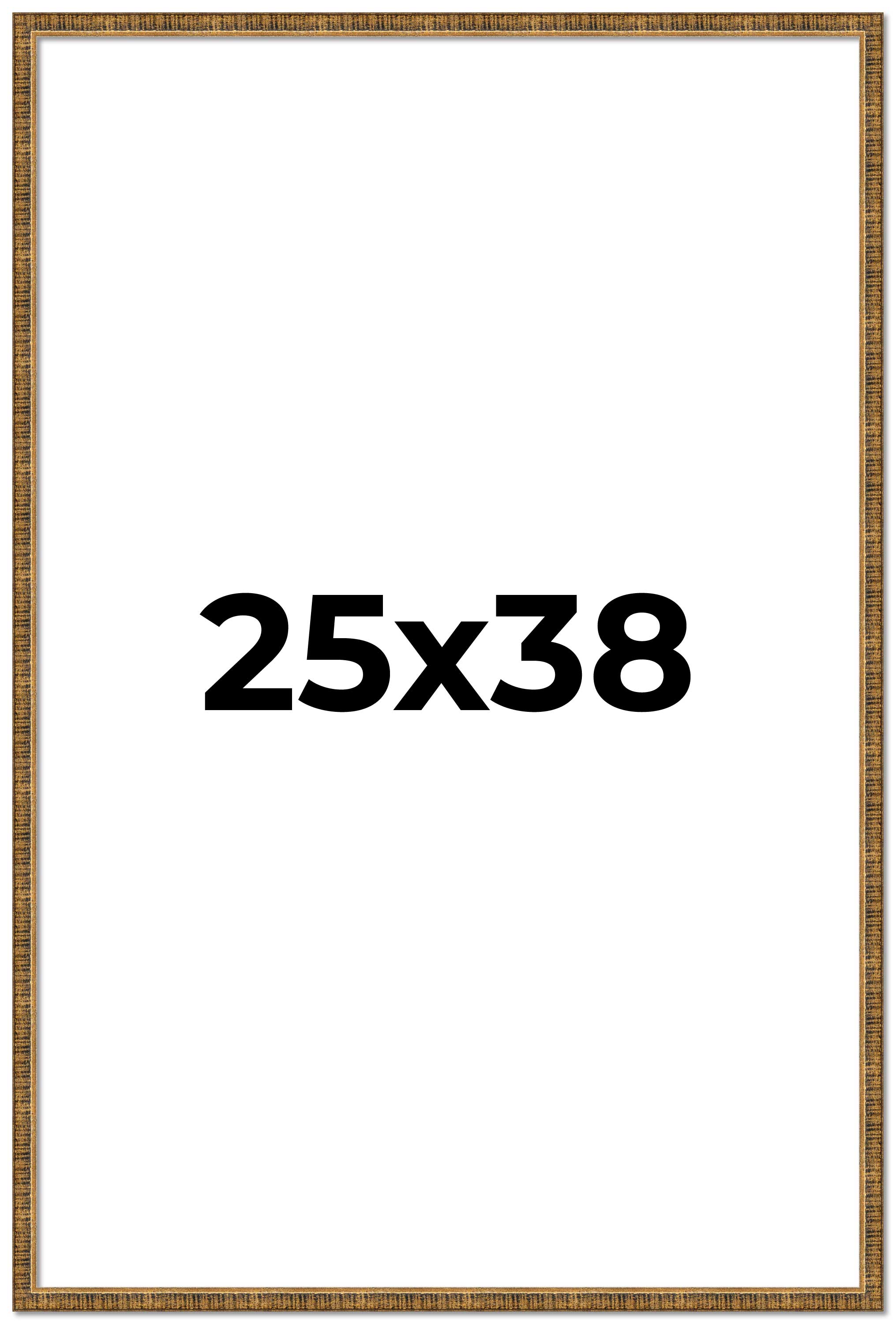 25x38 Frame Gold Kingsley Distressed Solid Wood Picture Frame Width 0.75 Inches main product image