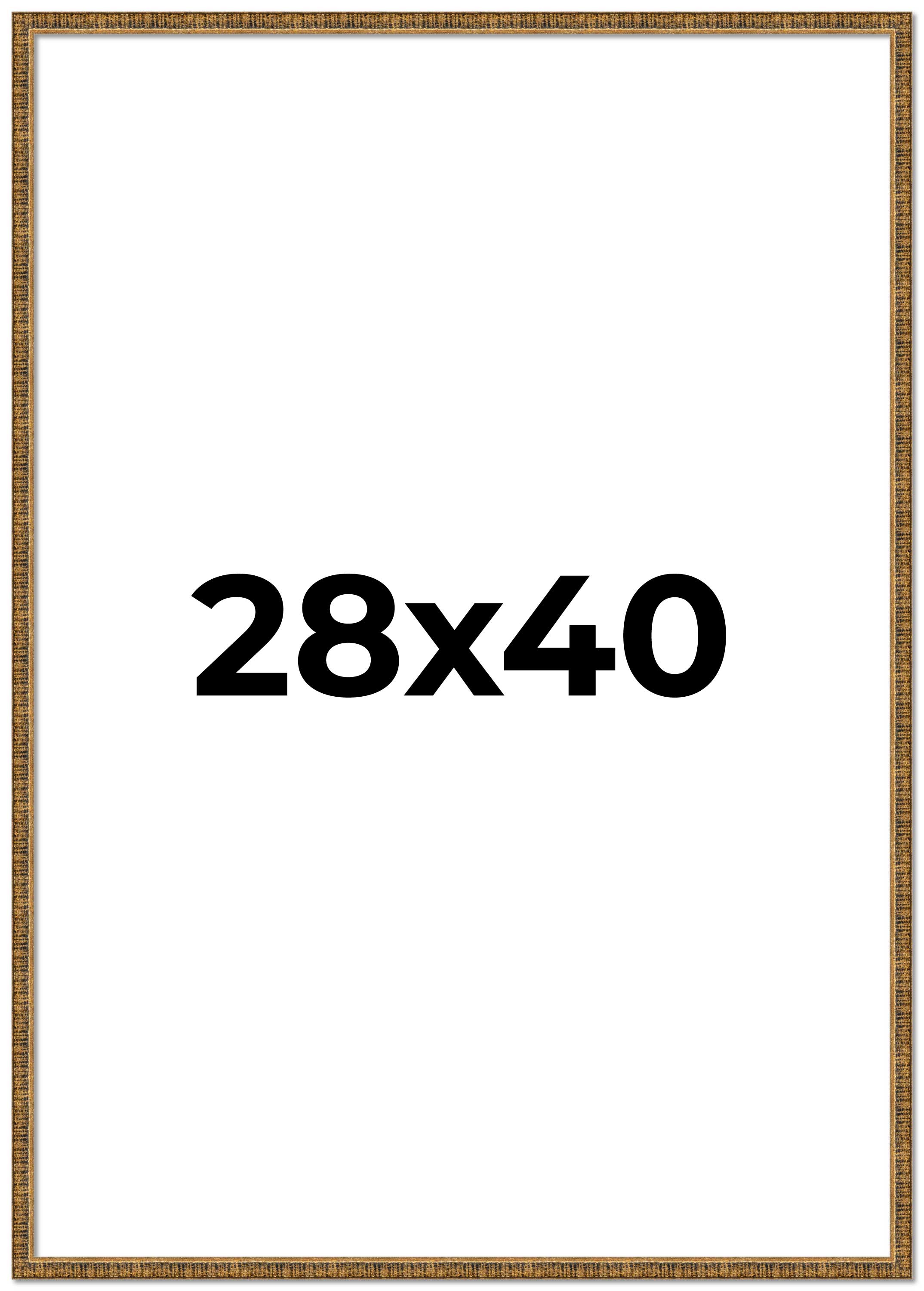 28×40 Frame Gold Picture Frame – Complete Modern Photo Frame Includes UV Acrylic
