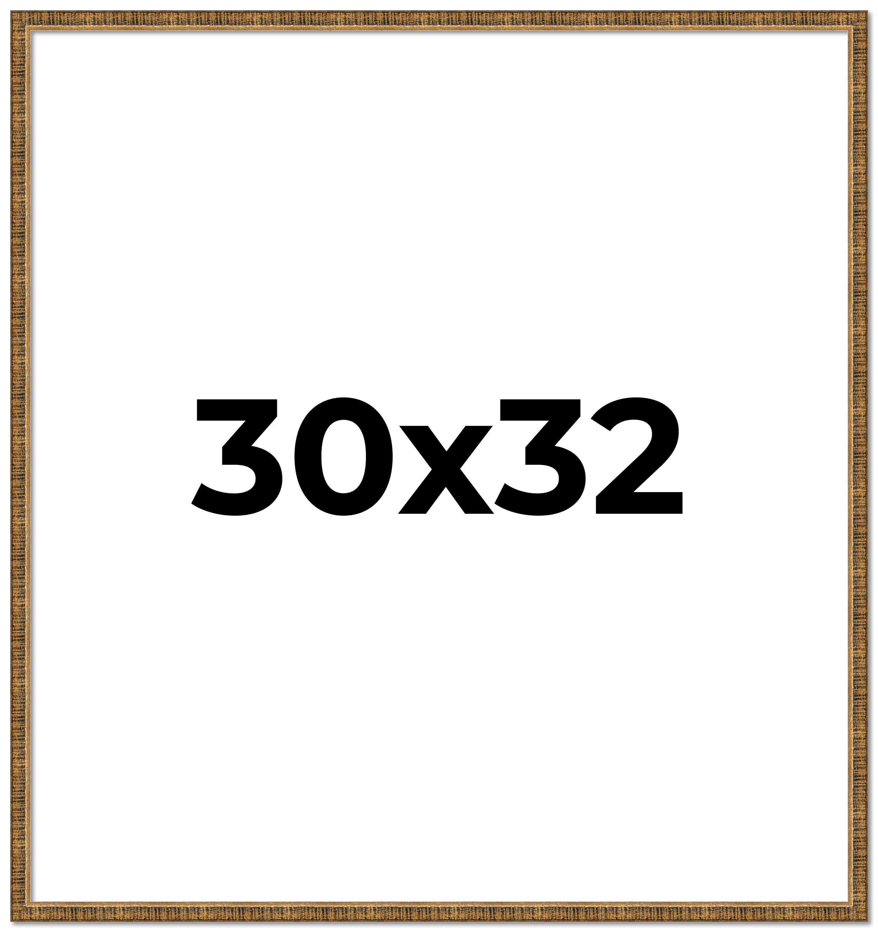 30x32 Frame Gold Kingsley Distressed Solid Wood Picture Frame Width 0.75 Inches main product image