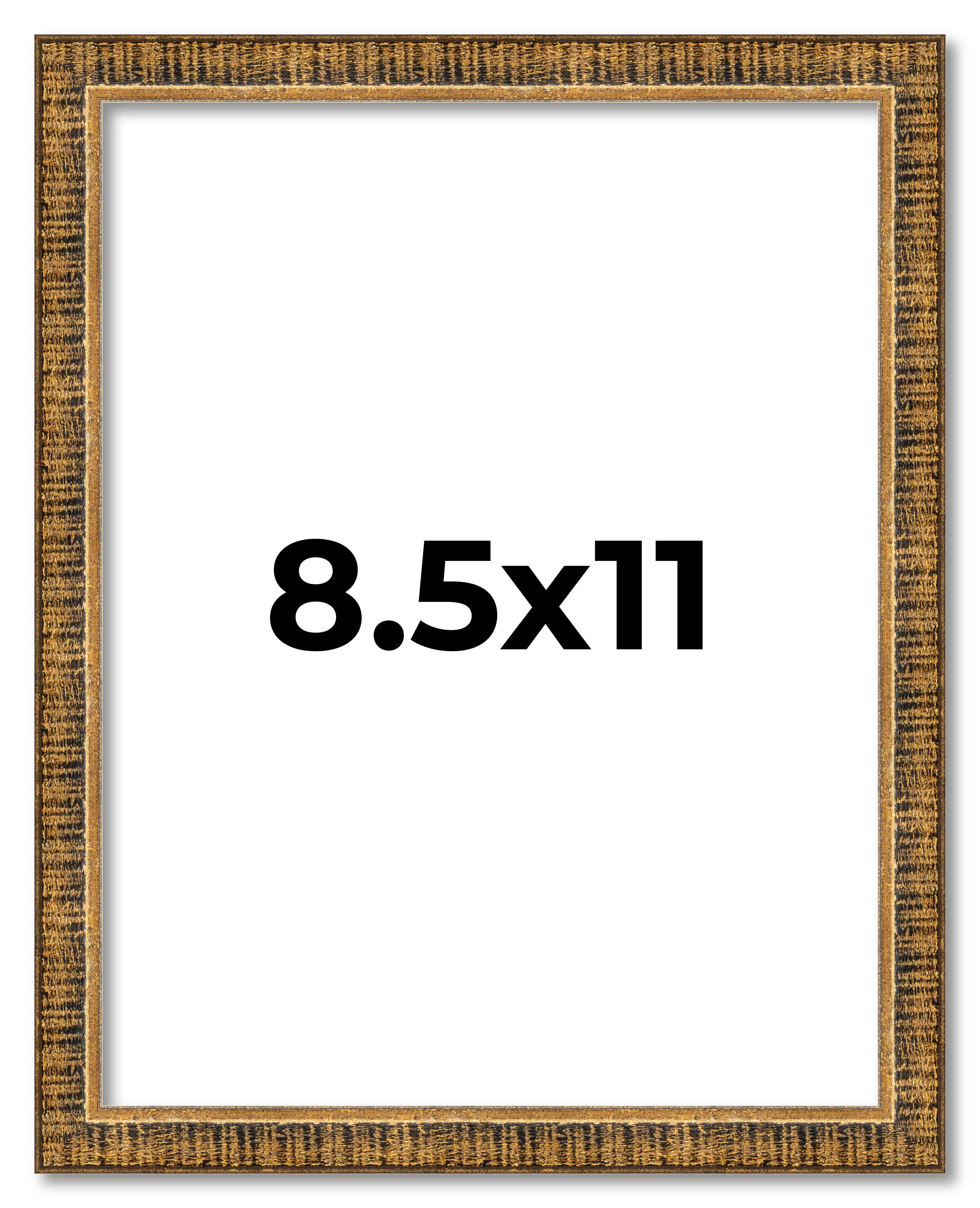 8.5x11 Frame Gold Picture Frame Photo Frame UV Acrylic Wood Certificate Frame