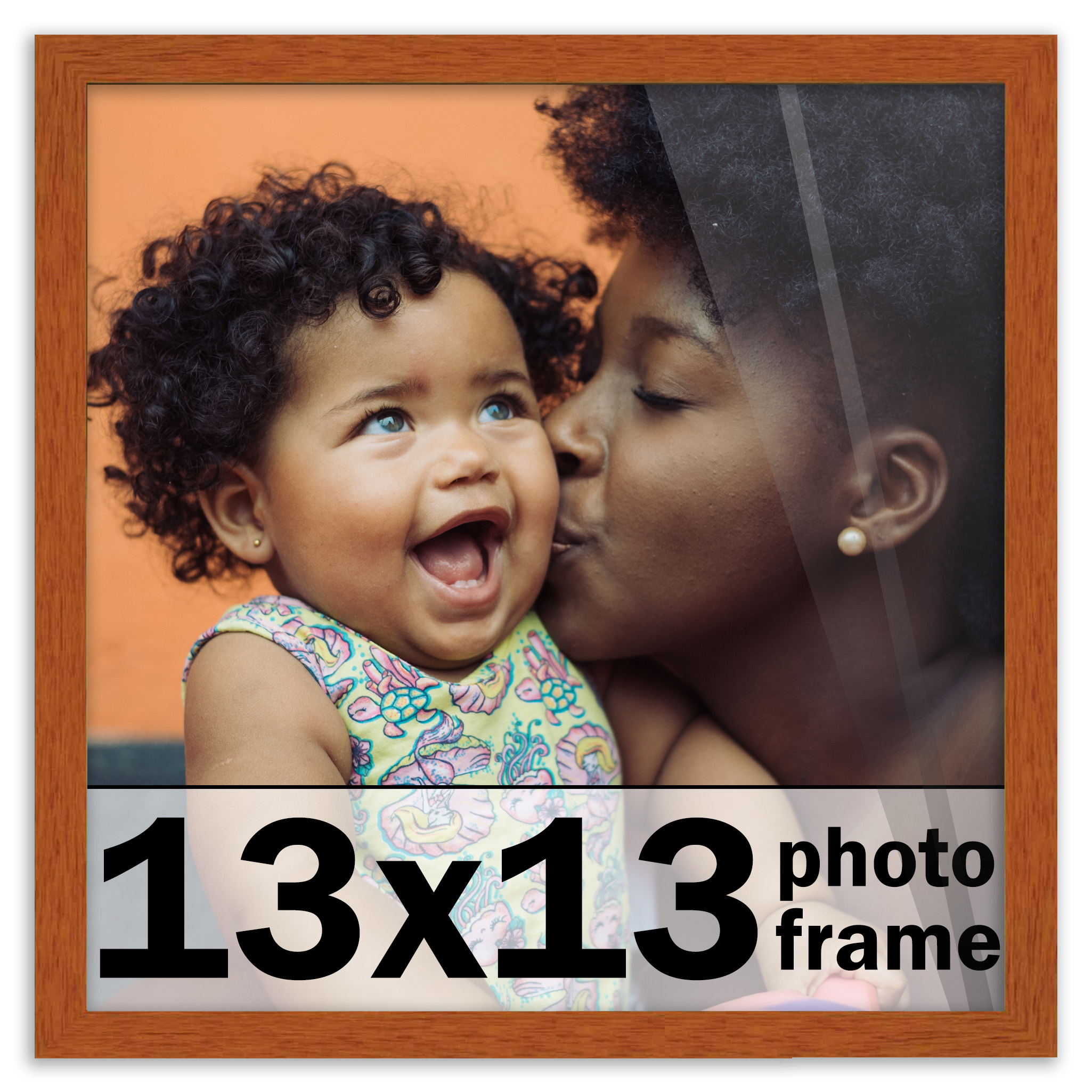 13x13 Frame Honey Pecan Brown Picture Frame Photo Frame UV Acrylic ...