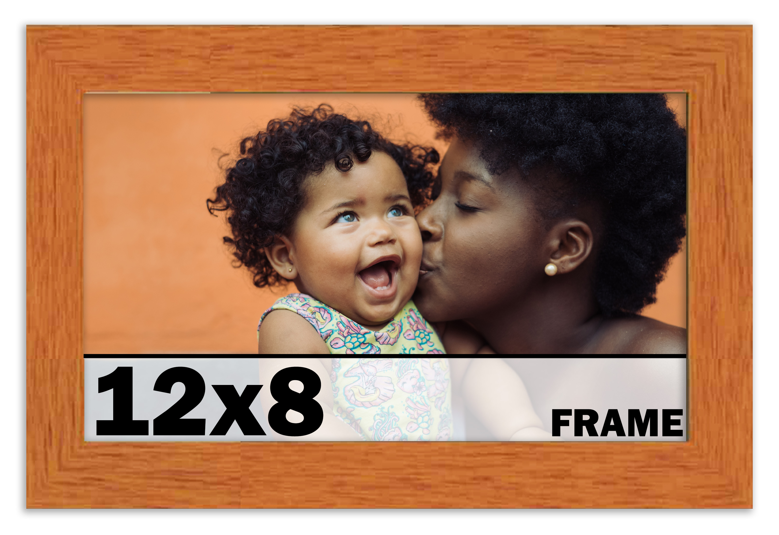 12x8 Rahmen Honig Pekannussbraun Bilderrahmen Fotorahmen UV Acryl, Säurefrei - Bild 2 von 9