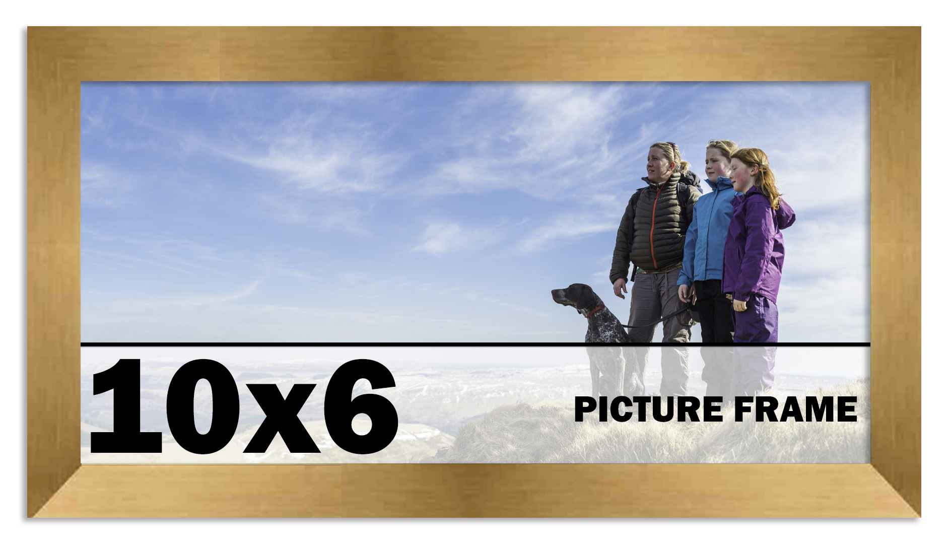 10x6 Frame Metallic Bronze Picture Frame Photo Frame UV Acrylic, Acid Free - Bild 1 von 9