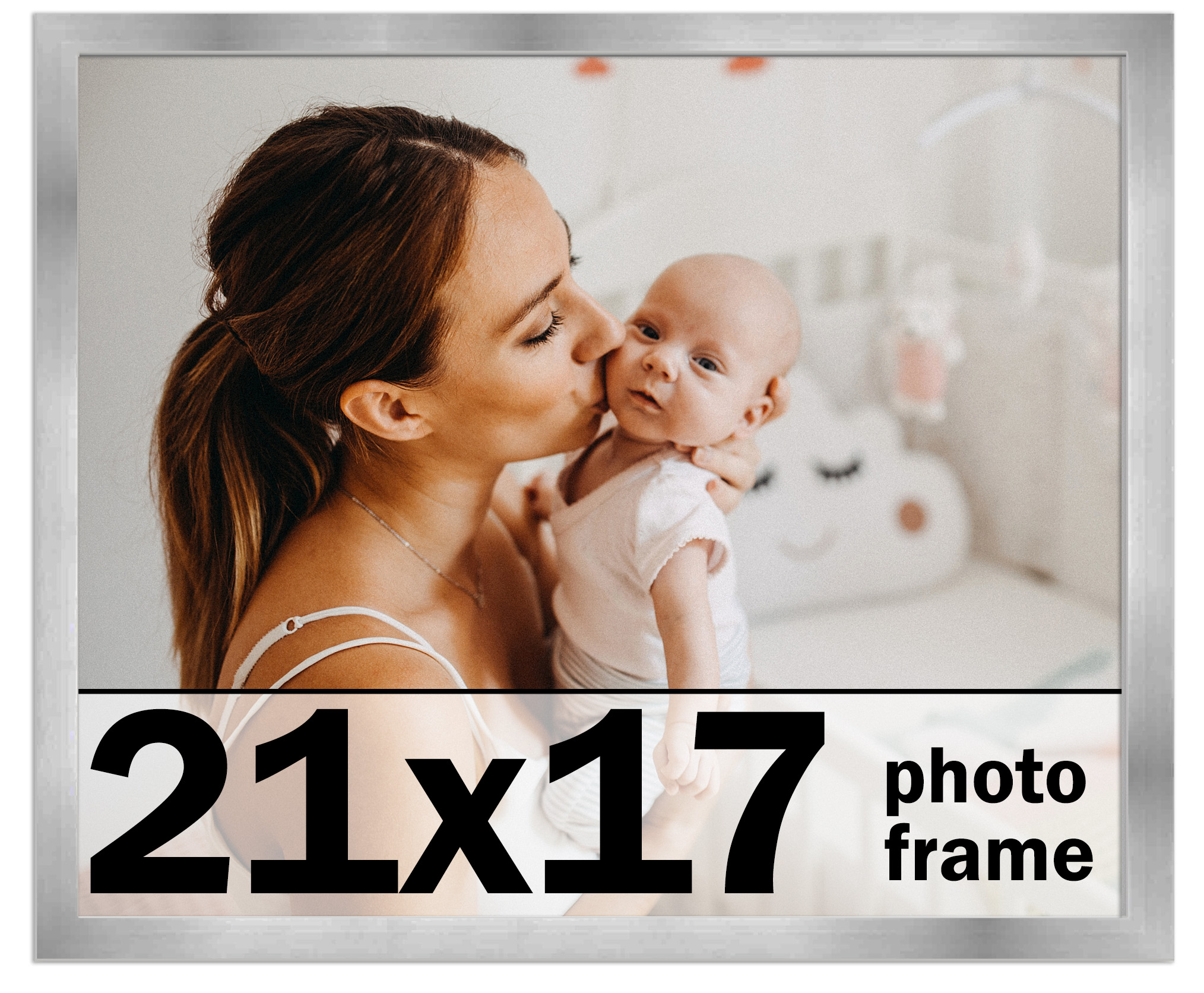 21x17 Frame Stainless Steel Silver Picture Frame Photo Frame UV Acrylic
