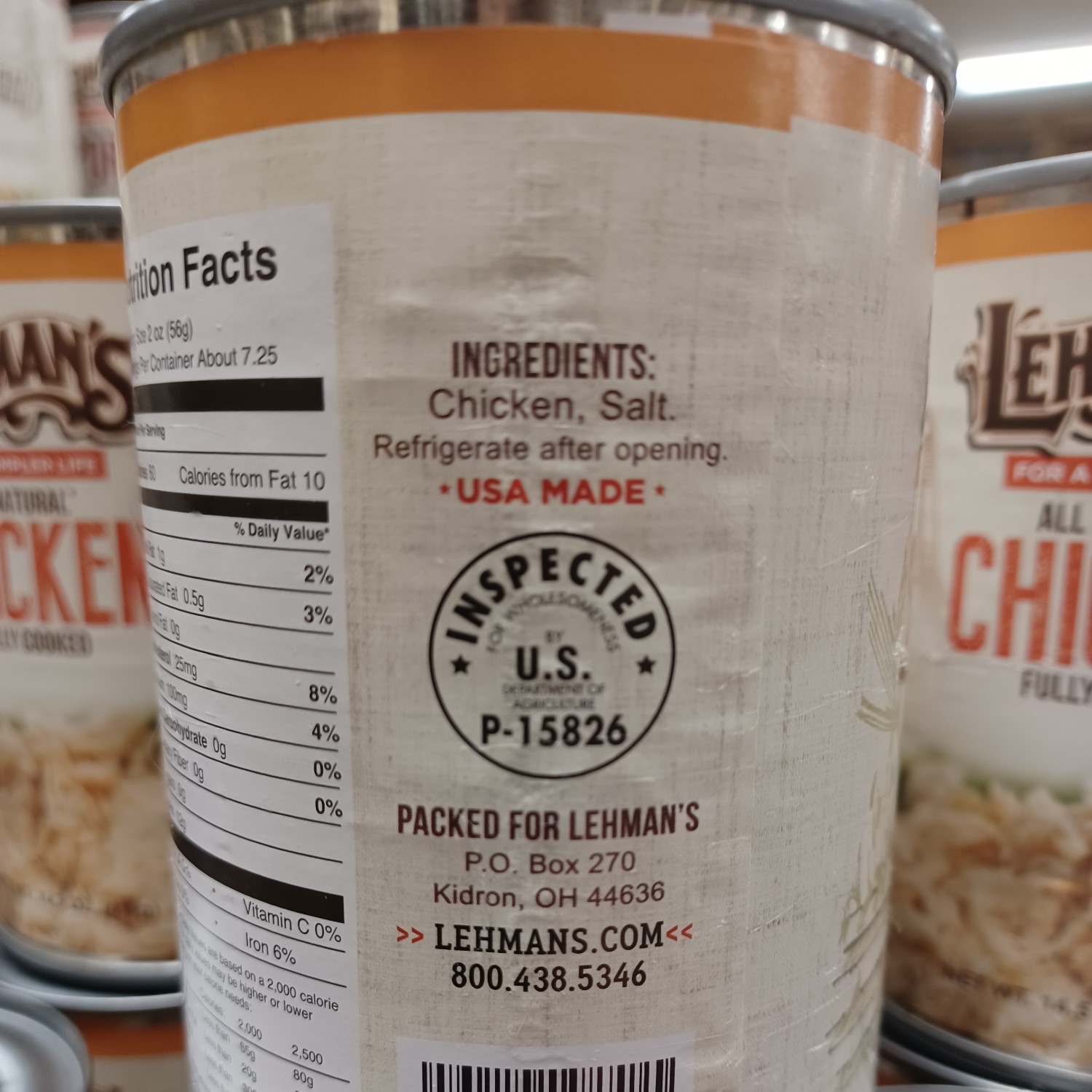 Lehman's All Natural Canned Meat, USA Made Ready to Eat, 14.5 oz Can - Picture 18 of 31