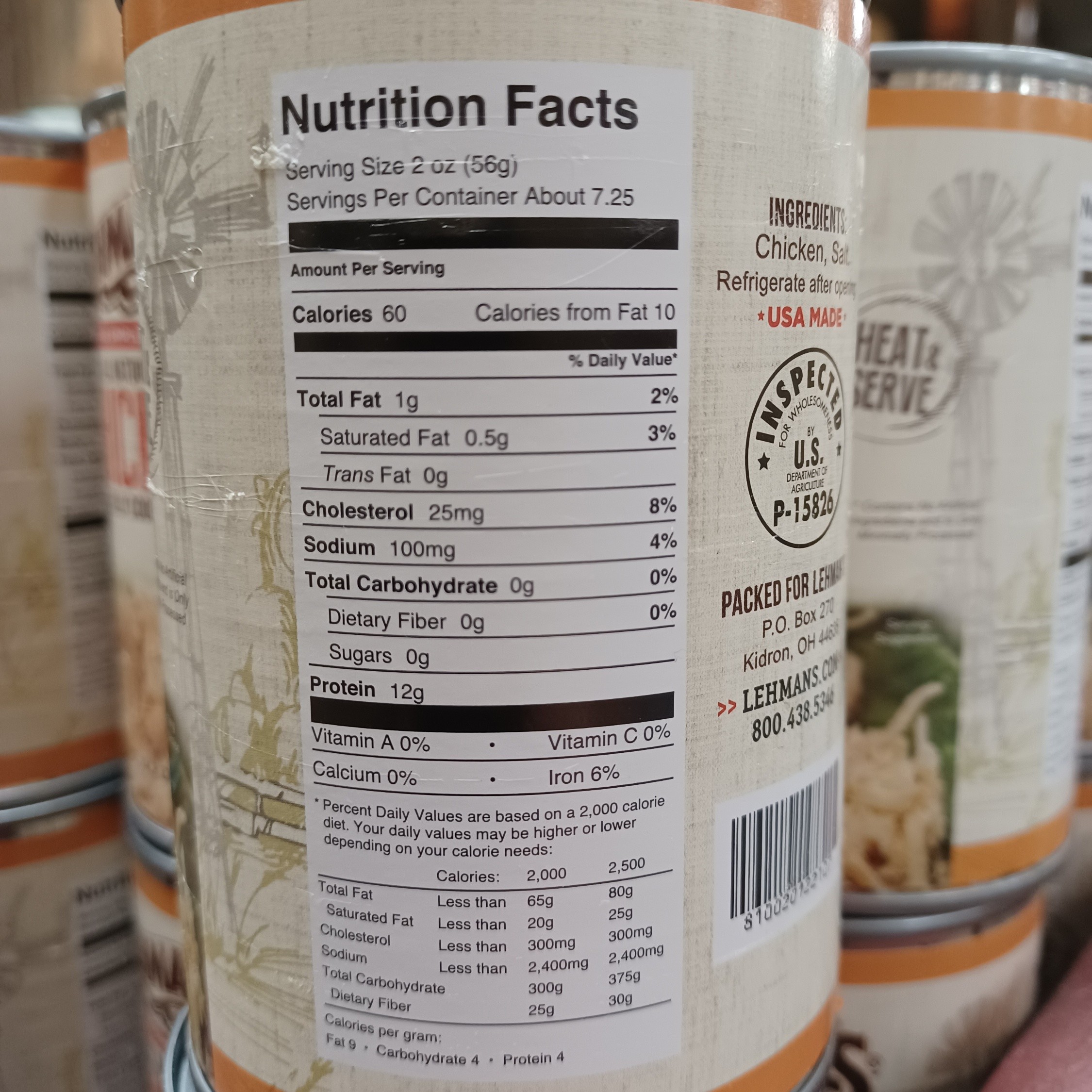 Lehman's All Natural Canned Meat, USA Made Ready to Eat, 14.5 oz Can - Picture 17 of 31