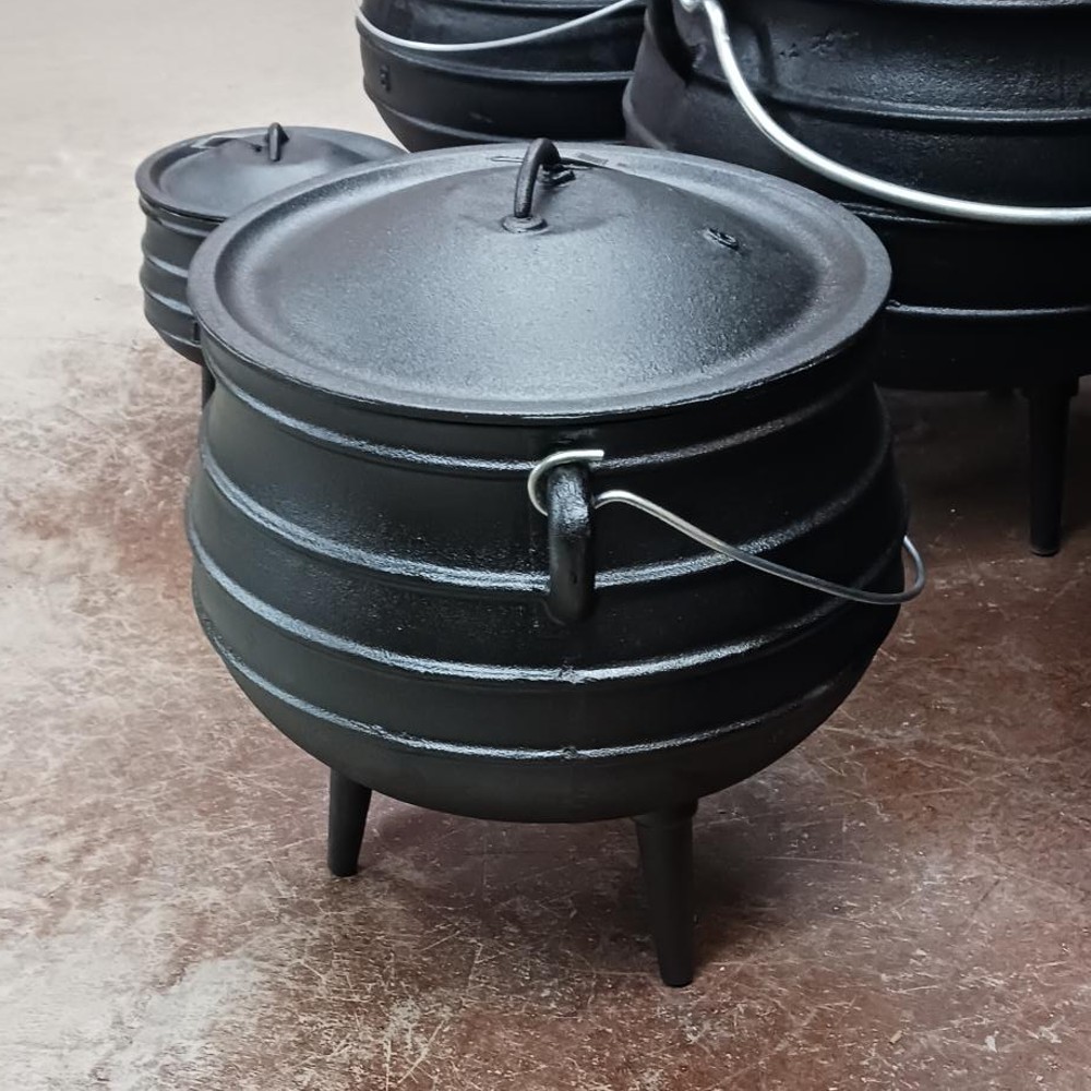 Lehman's Campfire Hervidor de agua - Olla de hierro fundido con 3 patas y tapa - Imagen 32 de 47