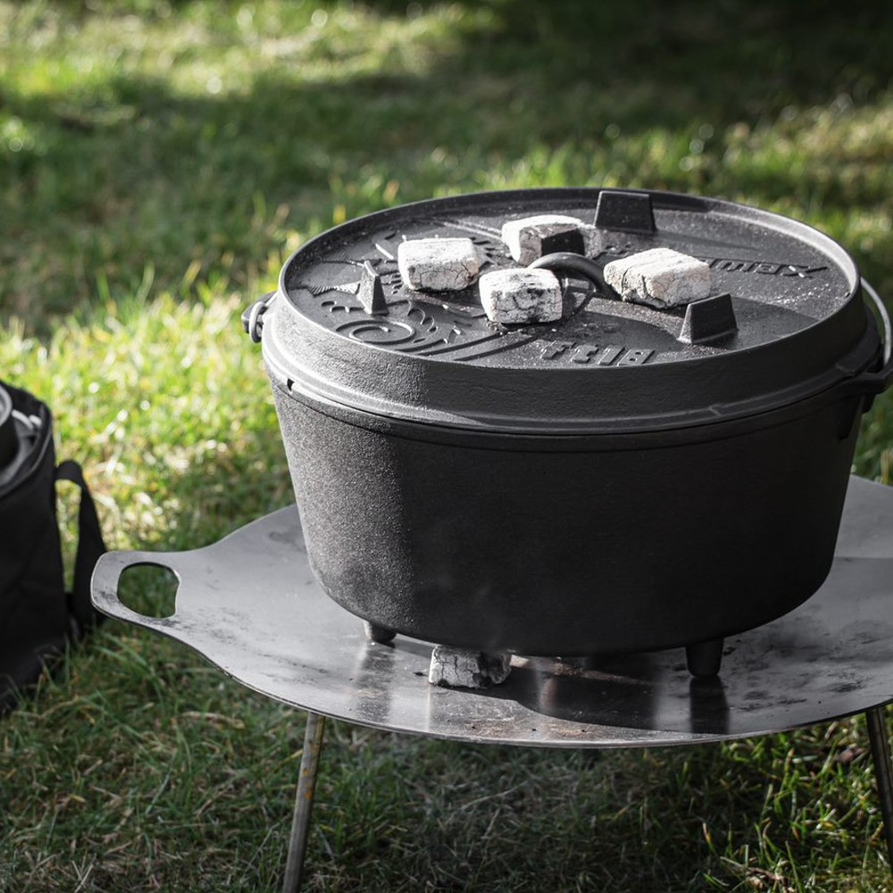Petromax Gusseisen Dutch Oven für Lagerfeuer oder Hausküche, vorgewürzt, 3 Beine - Bild 26 von 49