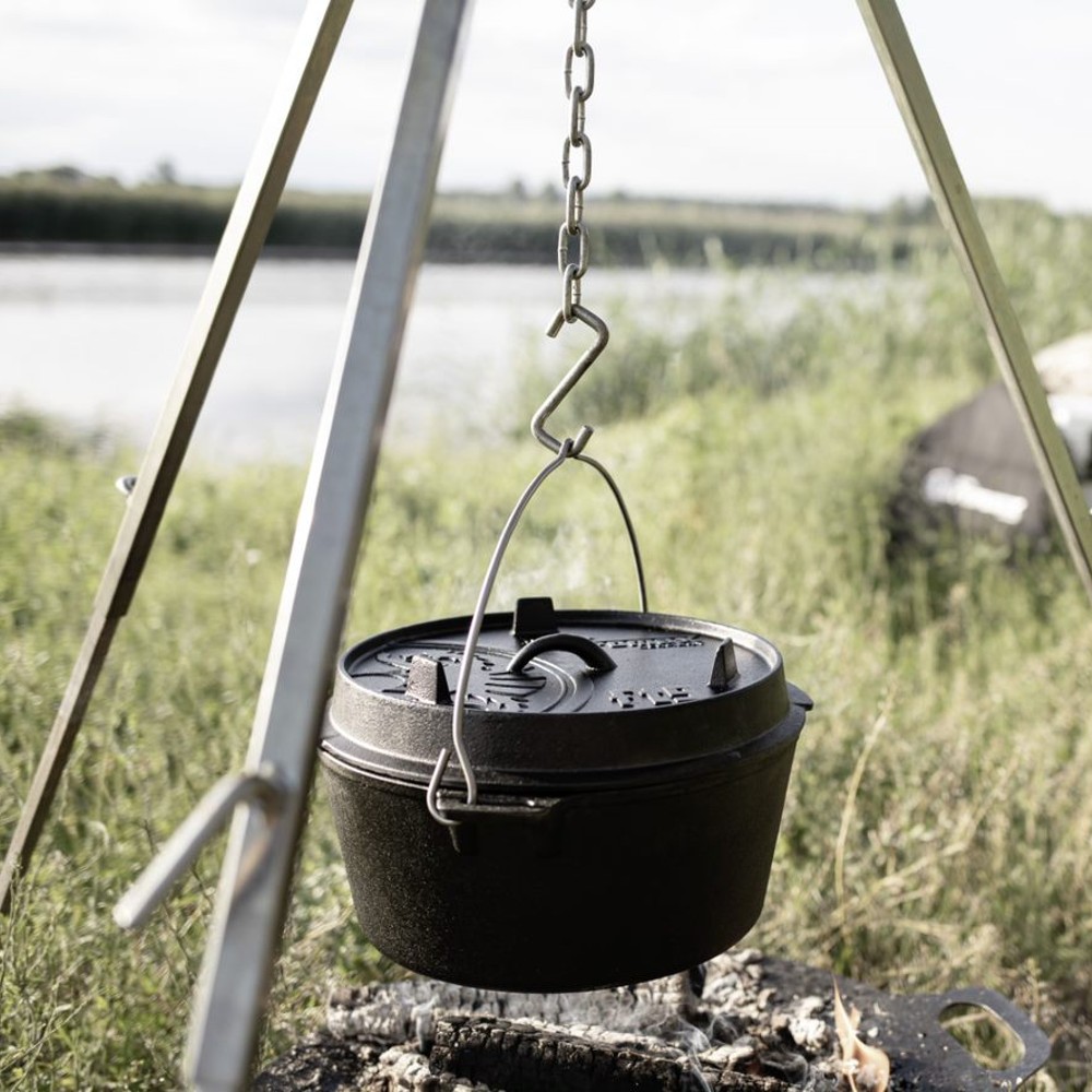 Petromax Gusseisen Dutch Oven für Lagerfeuer oder Hausküche, vorgewürzt, 3 Beine - Bild 48 von 49