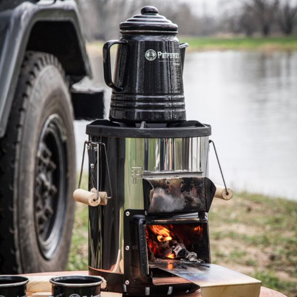 Petromax Tee und Kaffee Kaffeemaschine, Küche oder Lagerfeuer, emaillierter Stahl 5-6 Tassen - Bild 10 von 13