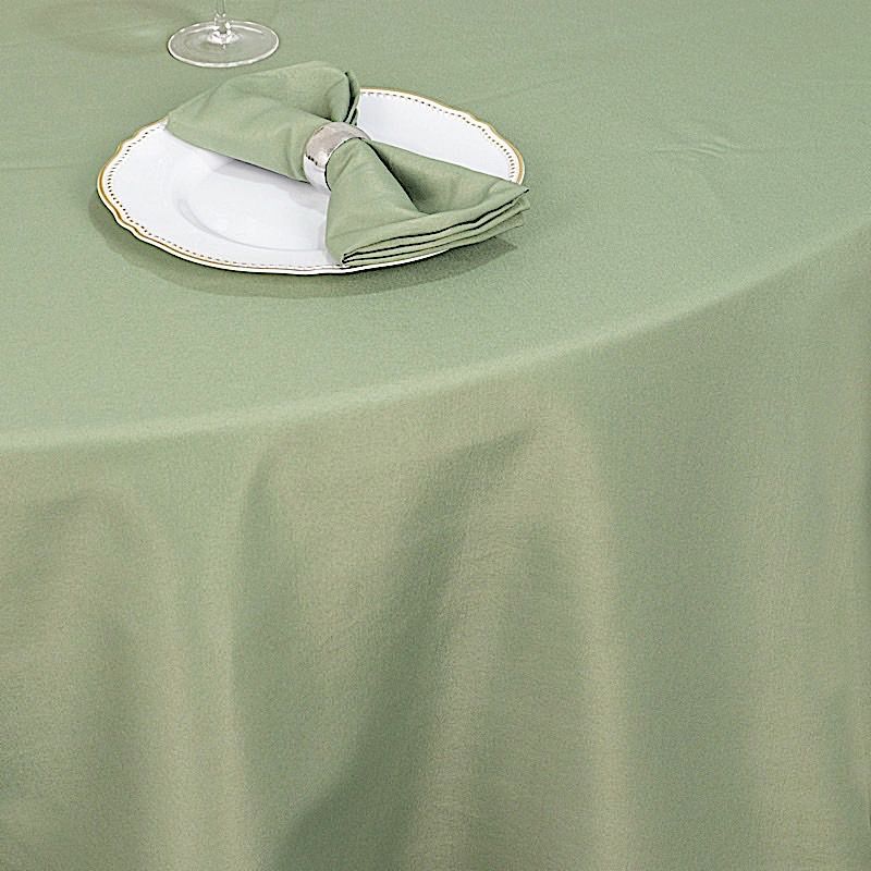 Round 120" Premium High Quality Polyester Tablecloth Wedding Party Table Linens - Picture 55 of 163