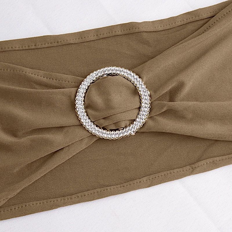 20 Spandex CHAIR SASHES with Silver Round Buckles Wedding Party Decorations SALE - Picture 162 of 188