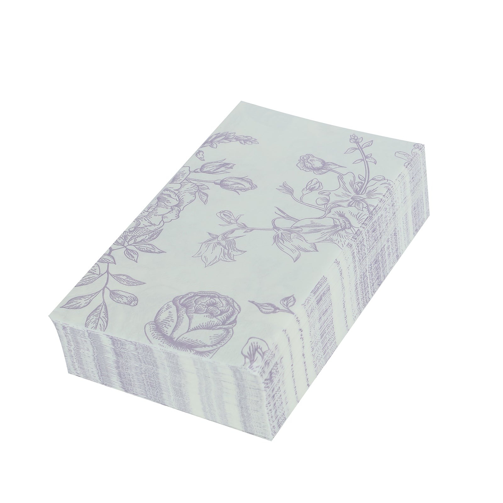 50 Paper 2-Ply Dinner Napkins in French Toile Floral Pattern Disposable Wedding - Picture 13 of 23
