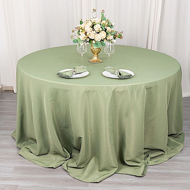 6 pcs 132" Round Premium Polyester Tablecloths Wedding Party Table Linens SALE - Picture 43 of 100