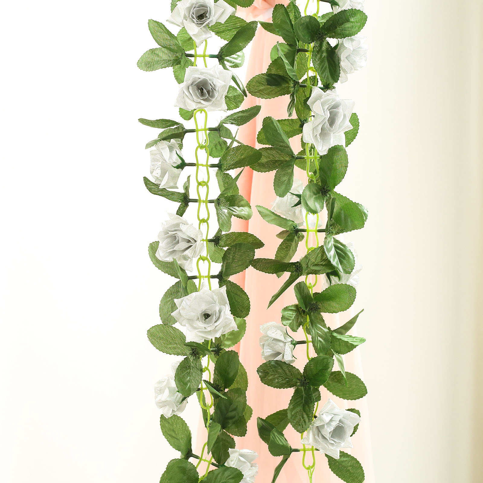 6 feet 3D Chain GARLAND SILK ROSES Wedding FLOWERS Bouquets Party Home Decor - Picture 33 of 39