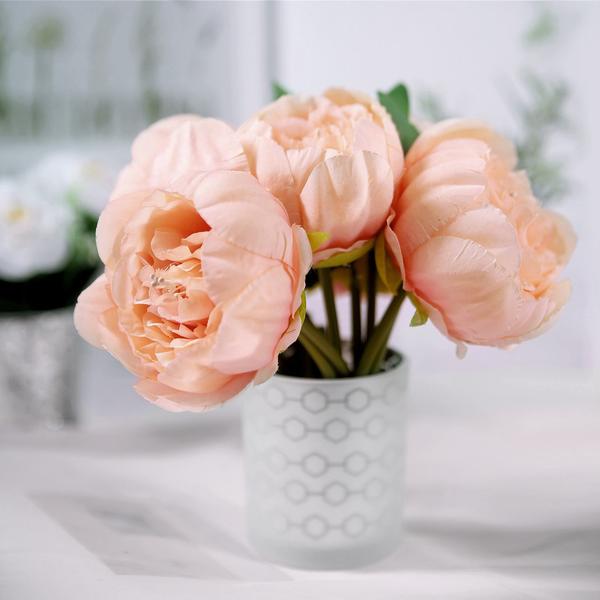 10" Silk Artificial Peony Flowers Wedding Centerpieces Arrangements Bouquets - Picture 42 of 60