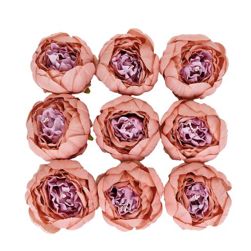 10 pcs 3-Inch Artificial Faux SILK PEONY FLOWER Heads Wedding Party Supplies - Picture 27 of 54